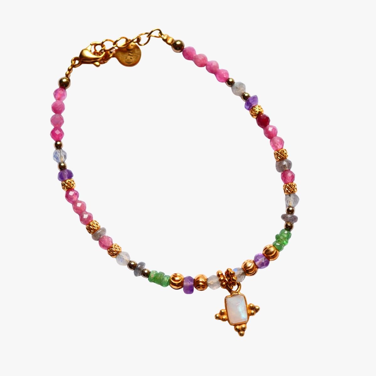 Tourmaline bracelet GINANDGER Pink