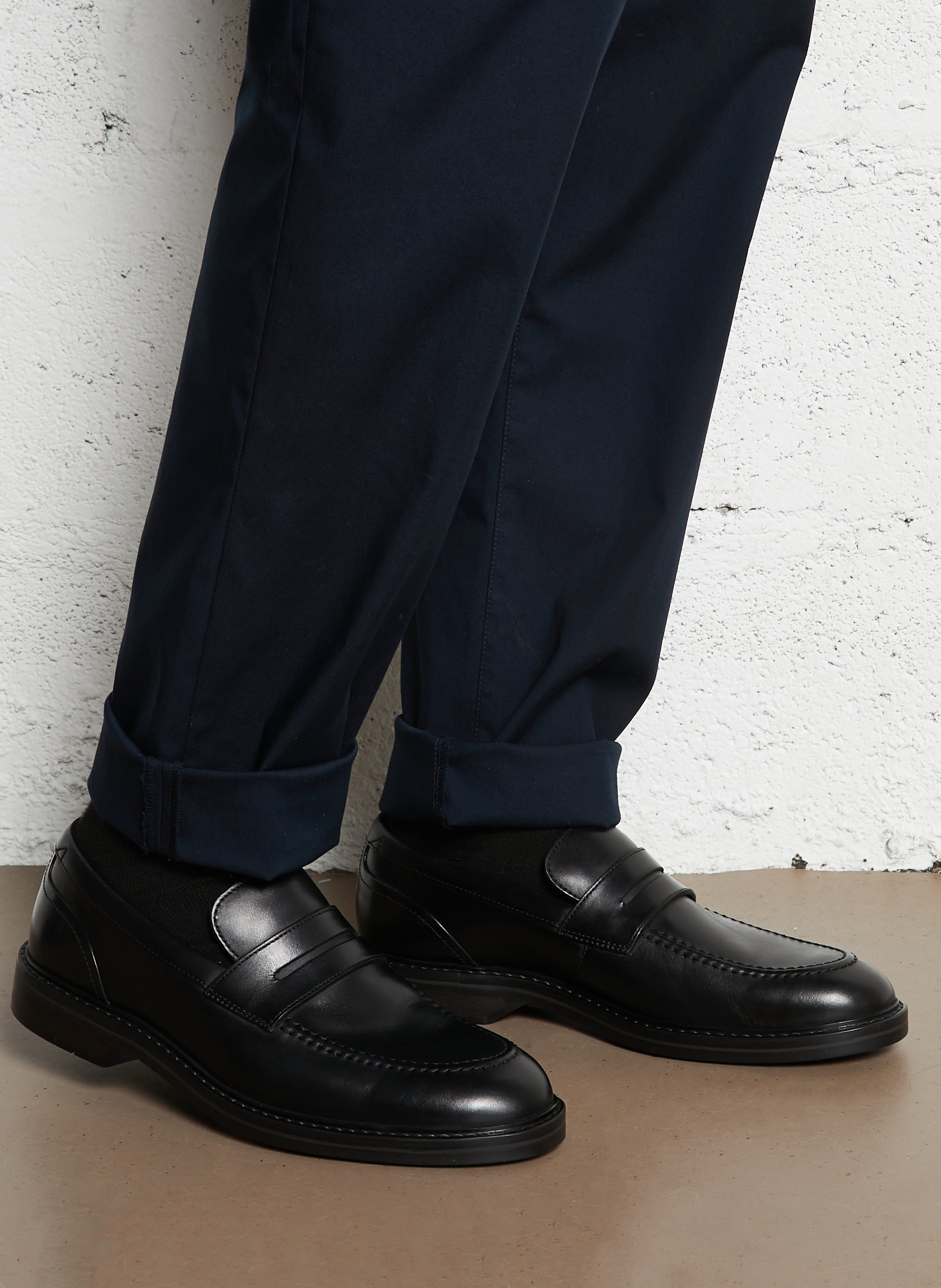 Mocassins en cuir CLARKS Noir