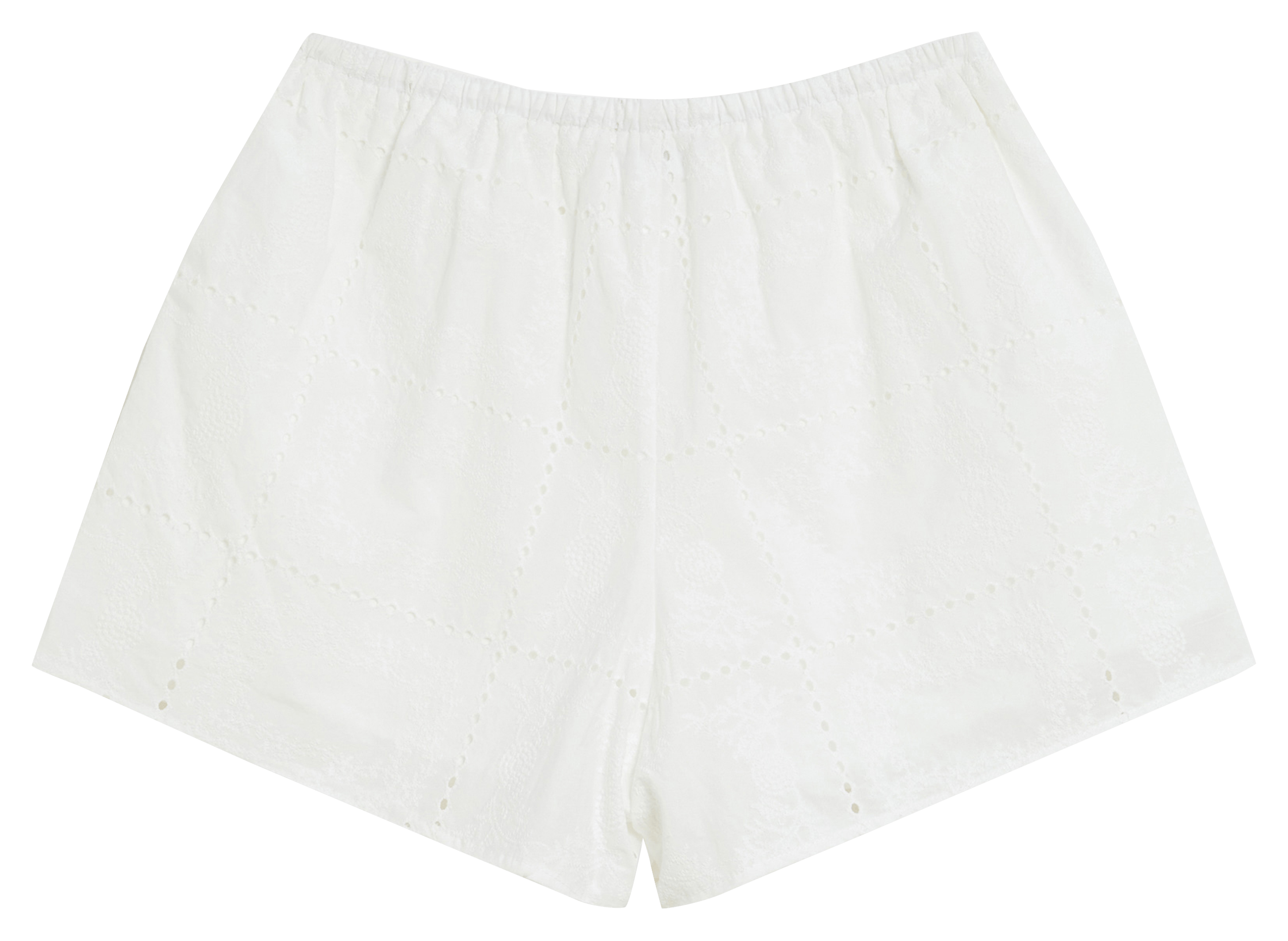 Katoenen short GRACE ET MILA Wit