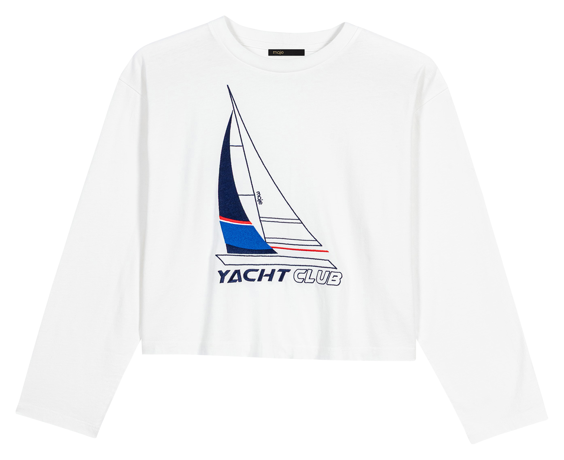 Tee-shirt en coton MAJE Blanc