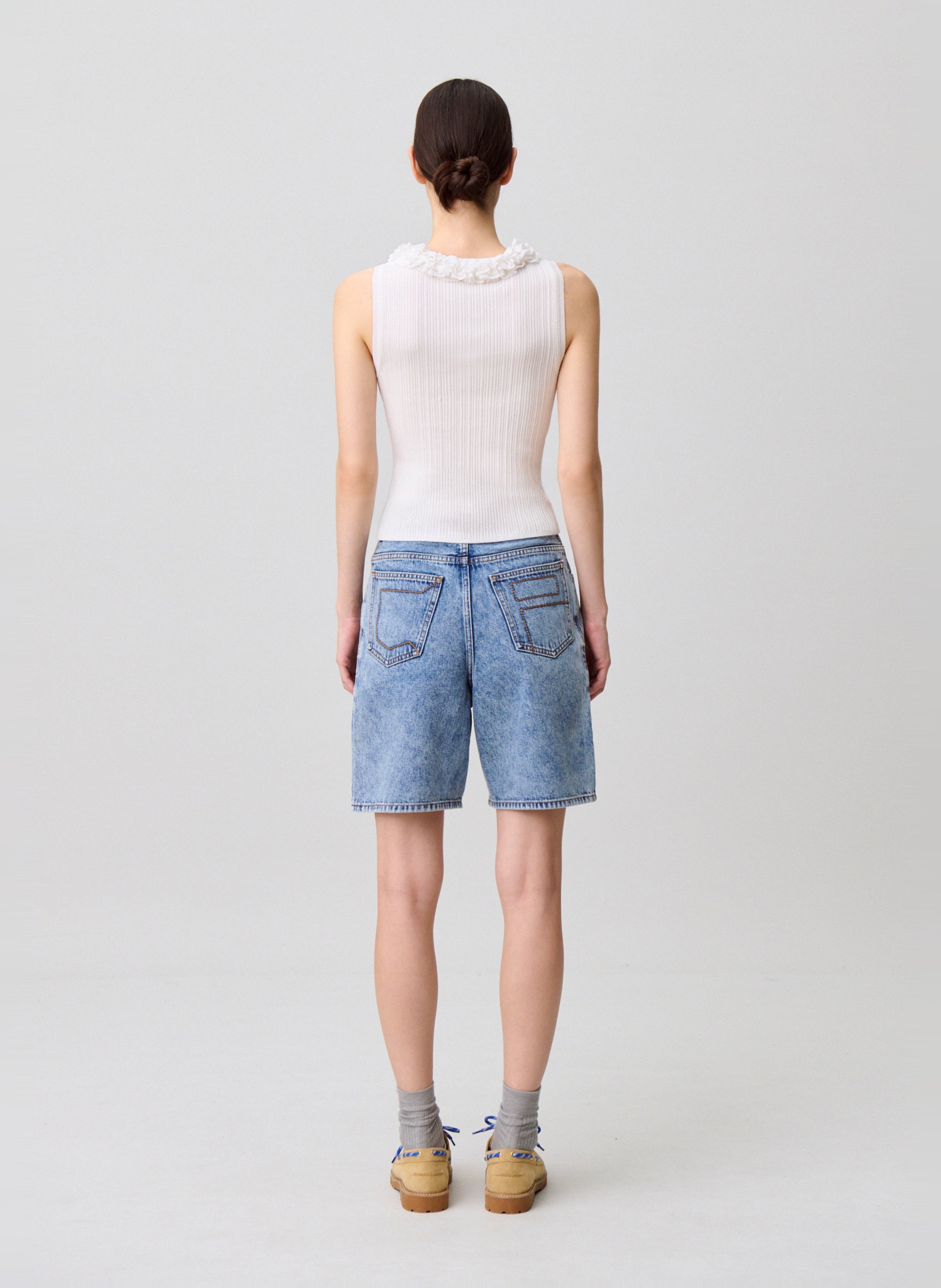 Top met ruches CLAUDIE PIERLOT Wit