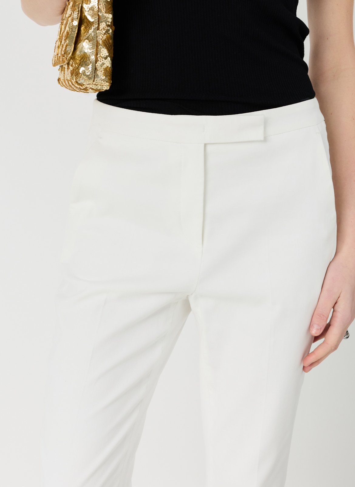Pantalon droit en coton mélangé GERARD DAREL Beige