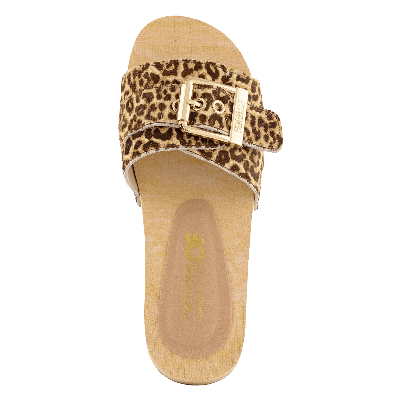 Sandales plates léopard COLORS OF CALIFORNIA Multicolore