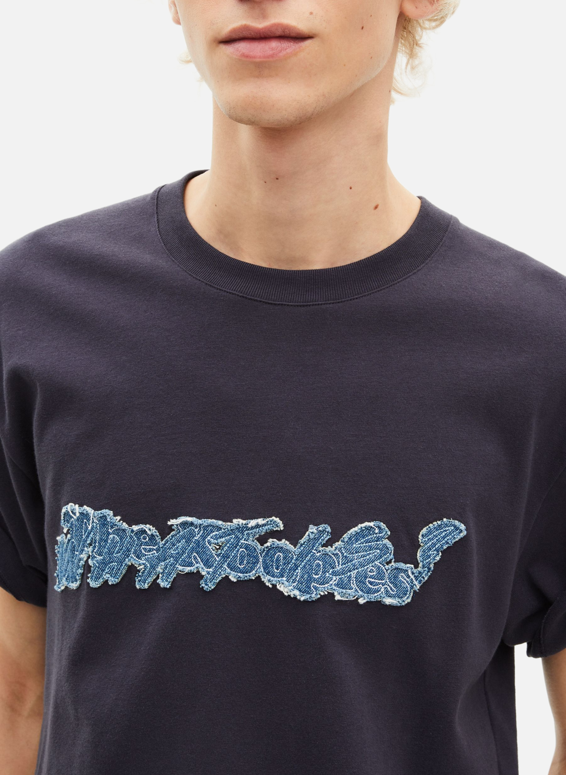 T-shirt what is denim THE KOOPLES Bleu