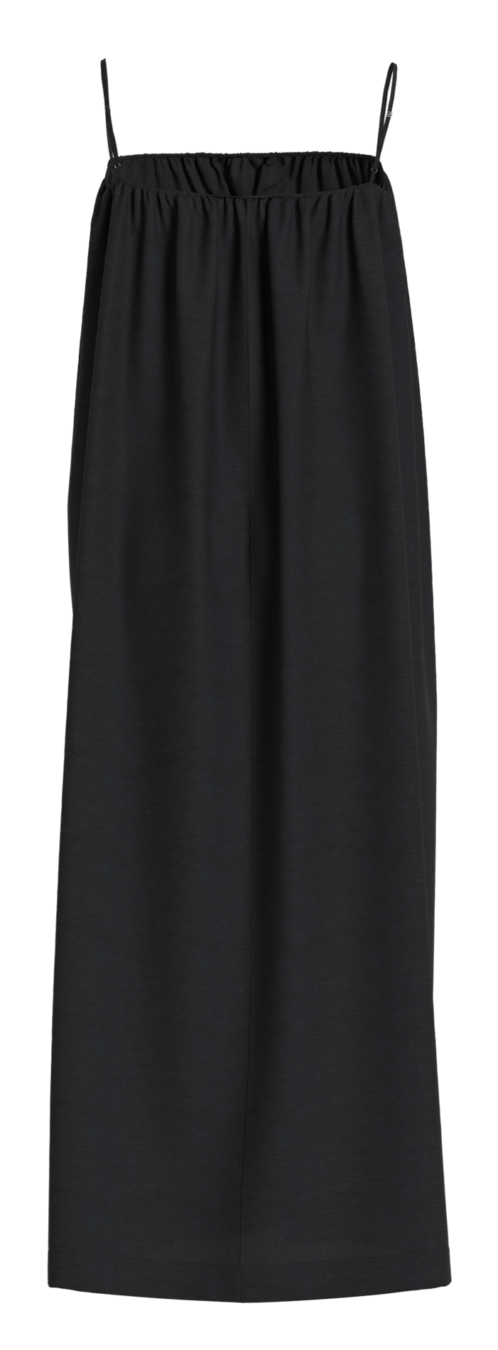 Langes Kleid mit Rundhalsausschnitt VILA Schwarz