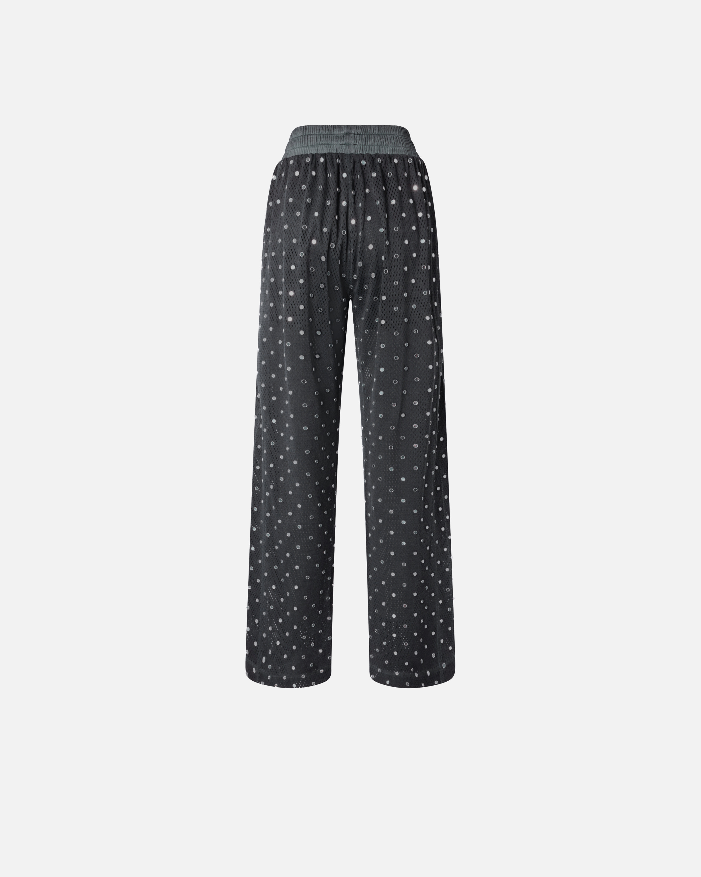 Knit pants with mirror sequins PINKO Grey