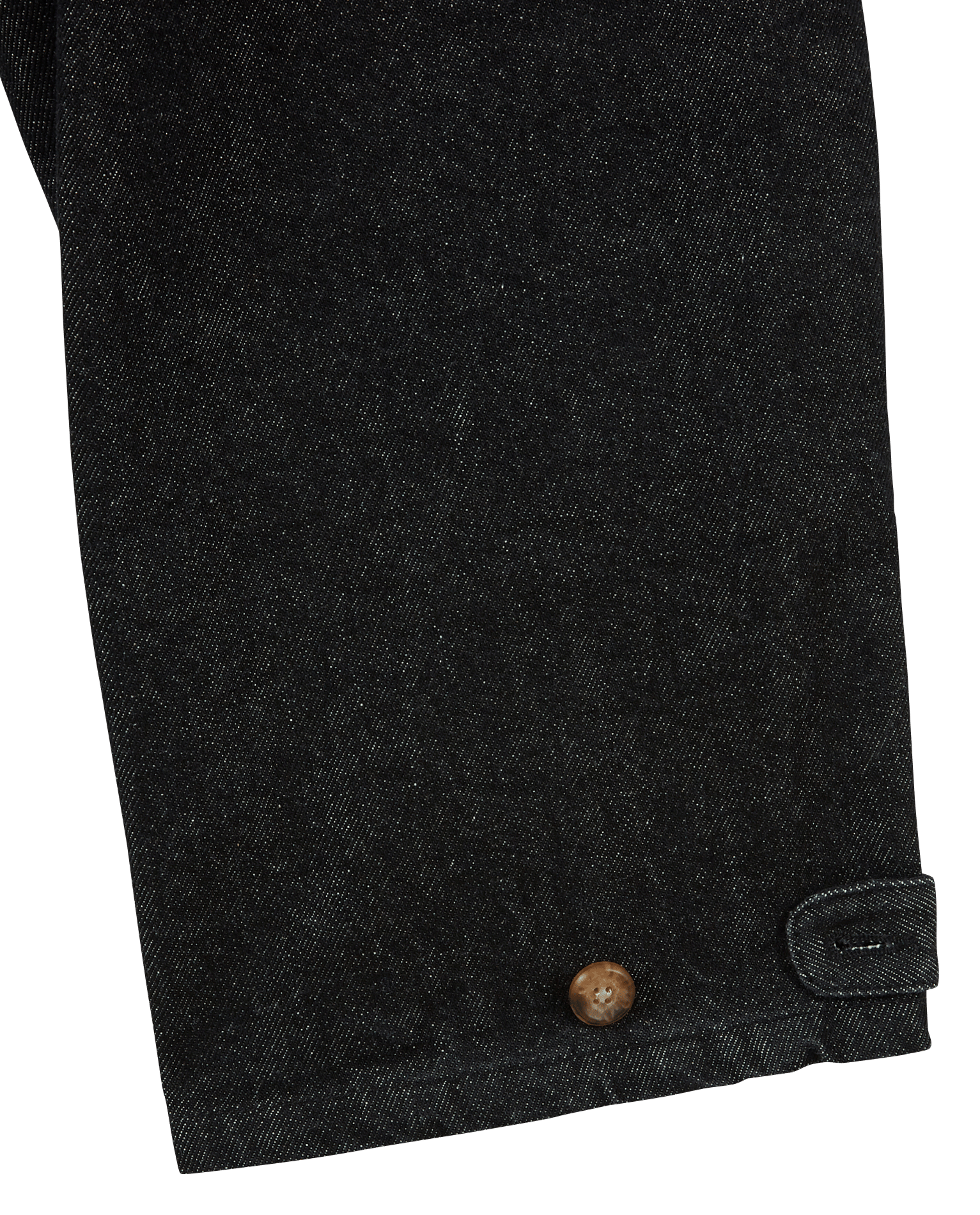 Pantalón recto de algodón y algodón reciclado EMILE ET IDA Negro