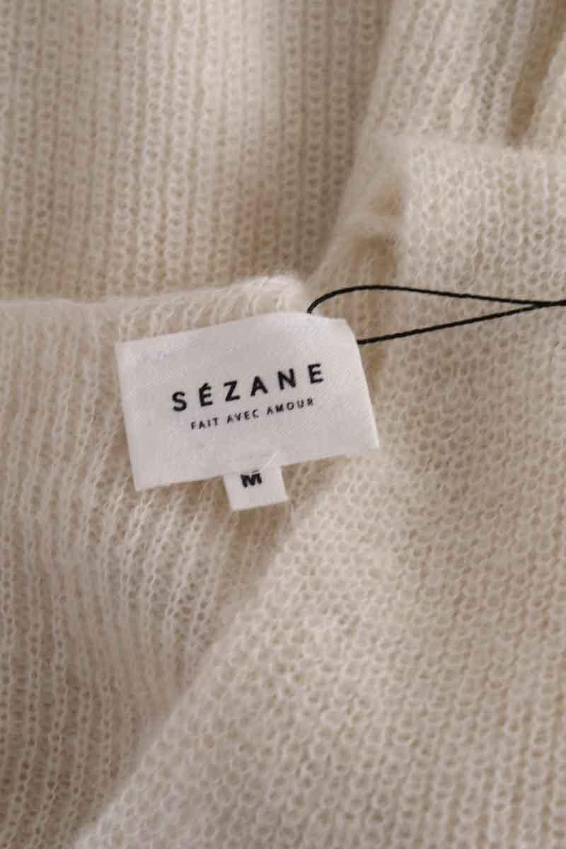 Pull SEZANE - Seconde main Blanc