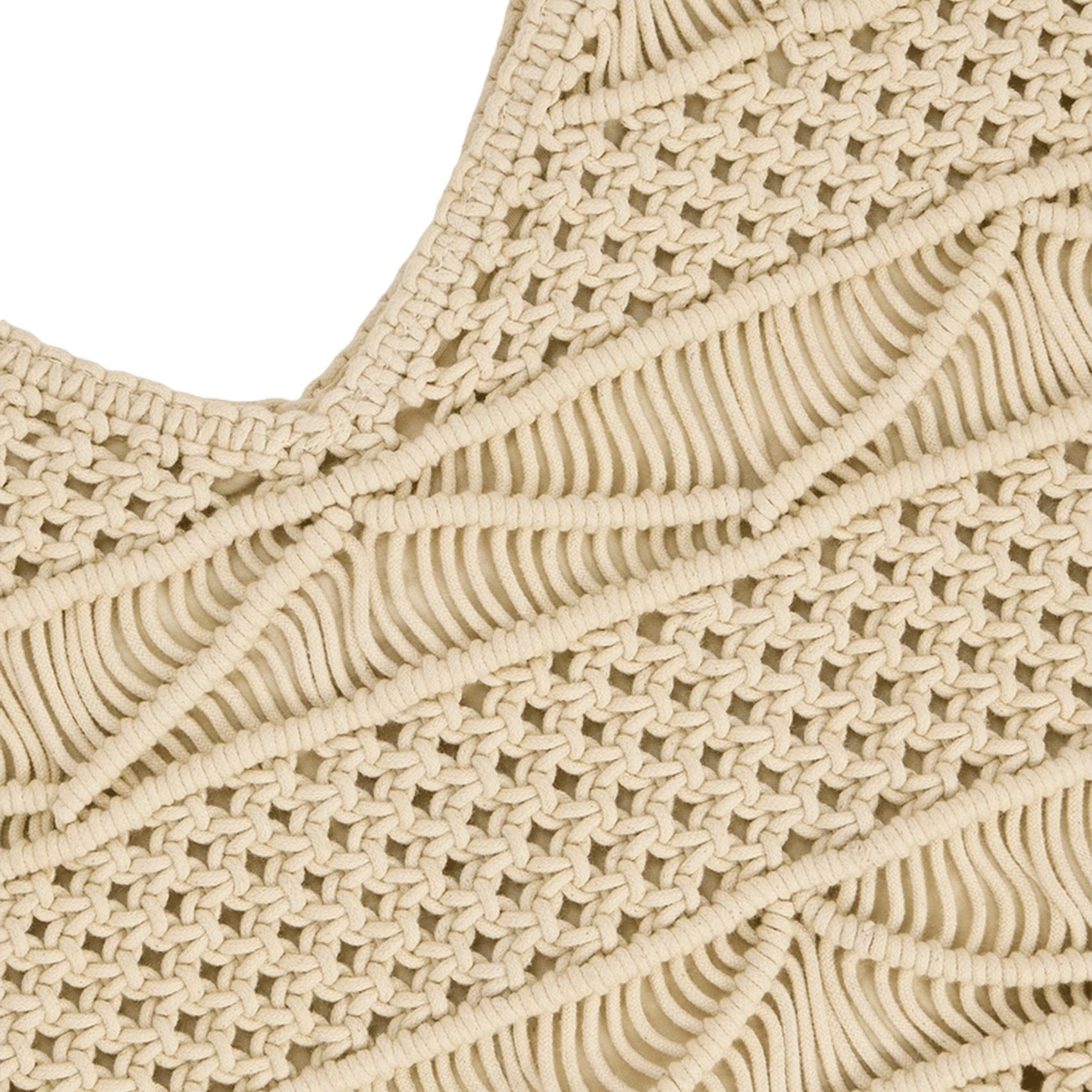 sac porté épaule en crochet VANESSA BRUNO Beige