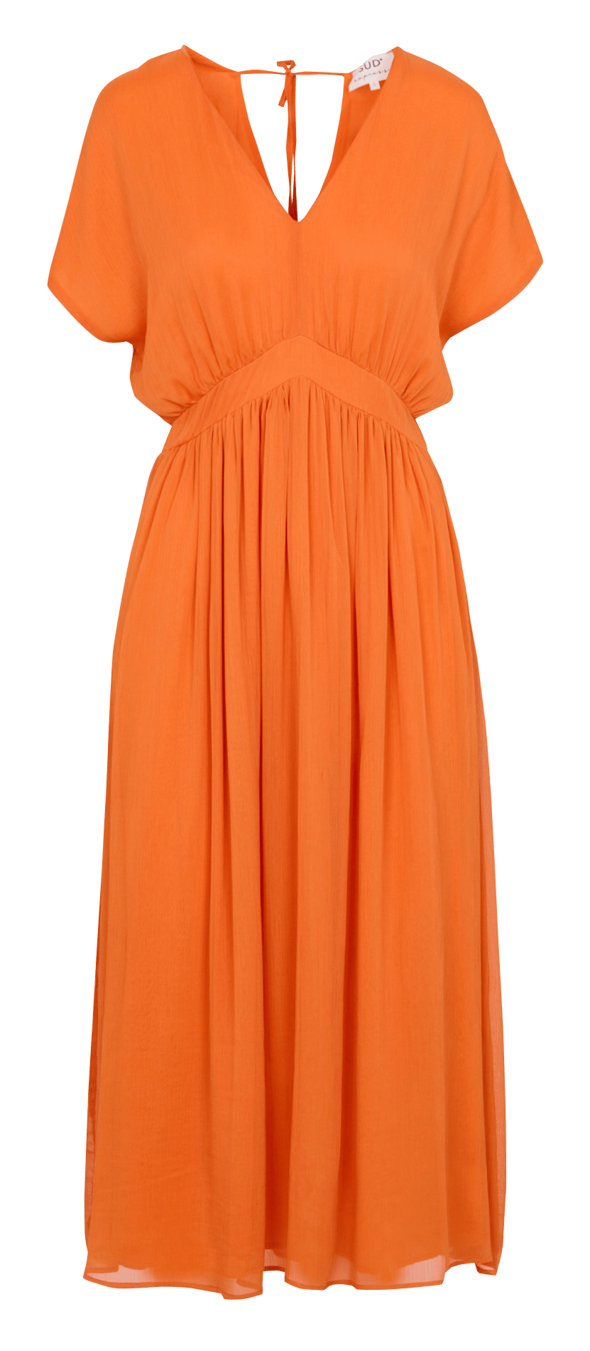 Midikleid mit V-Ausschnitt SUD EXPRESS Orange