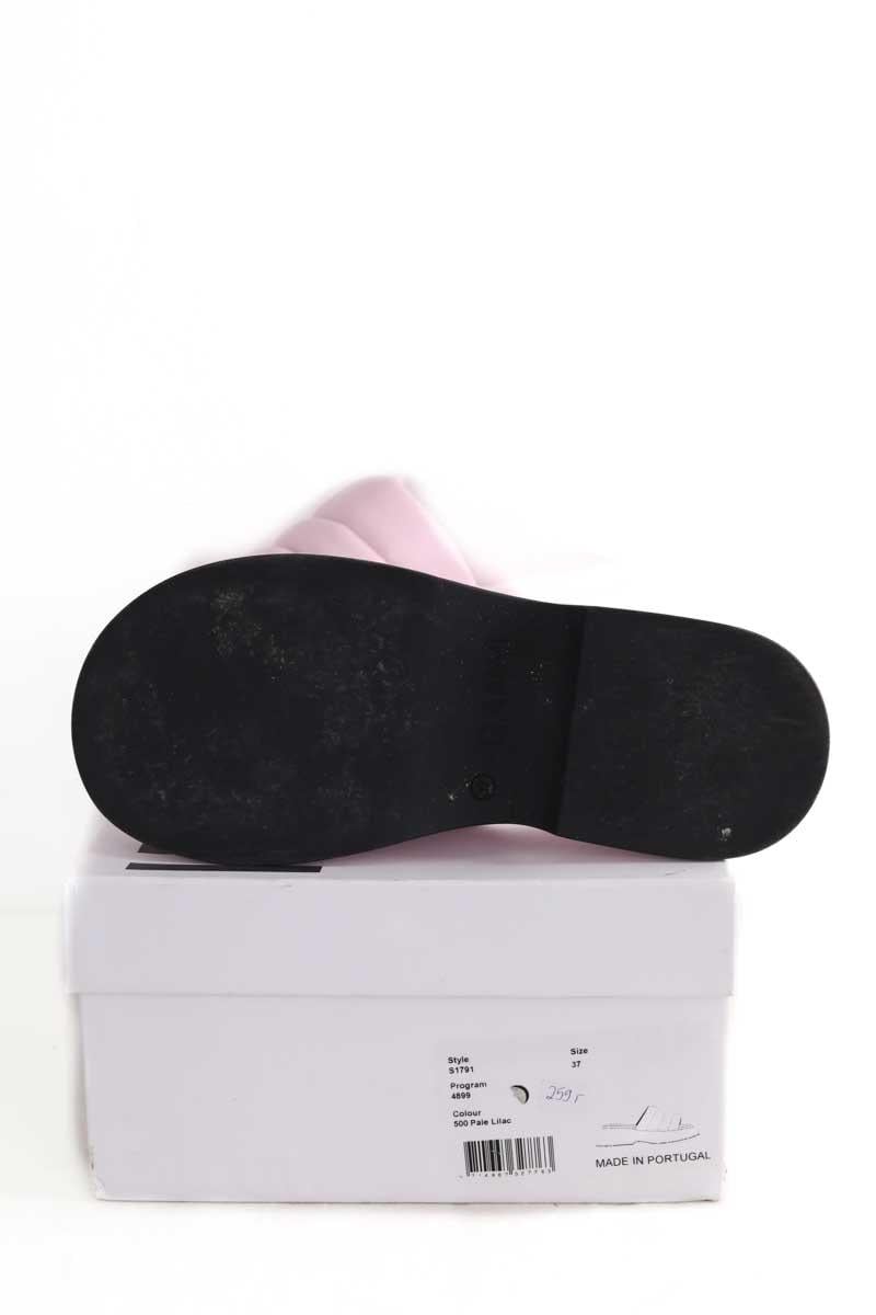 Faux leather sandals GANNI - Seconde Main Pink