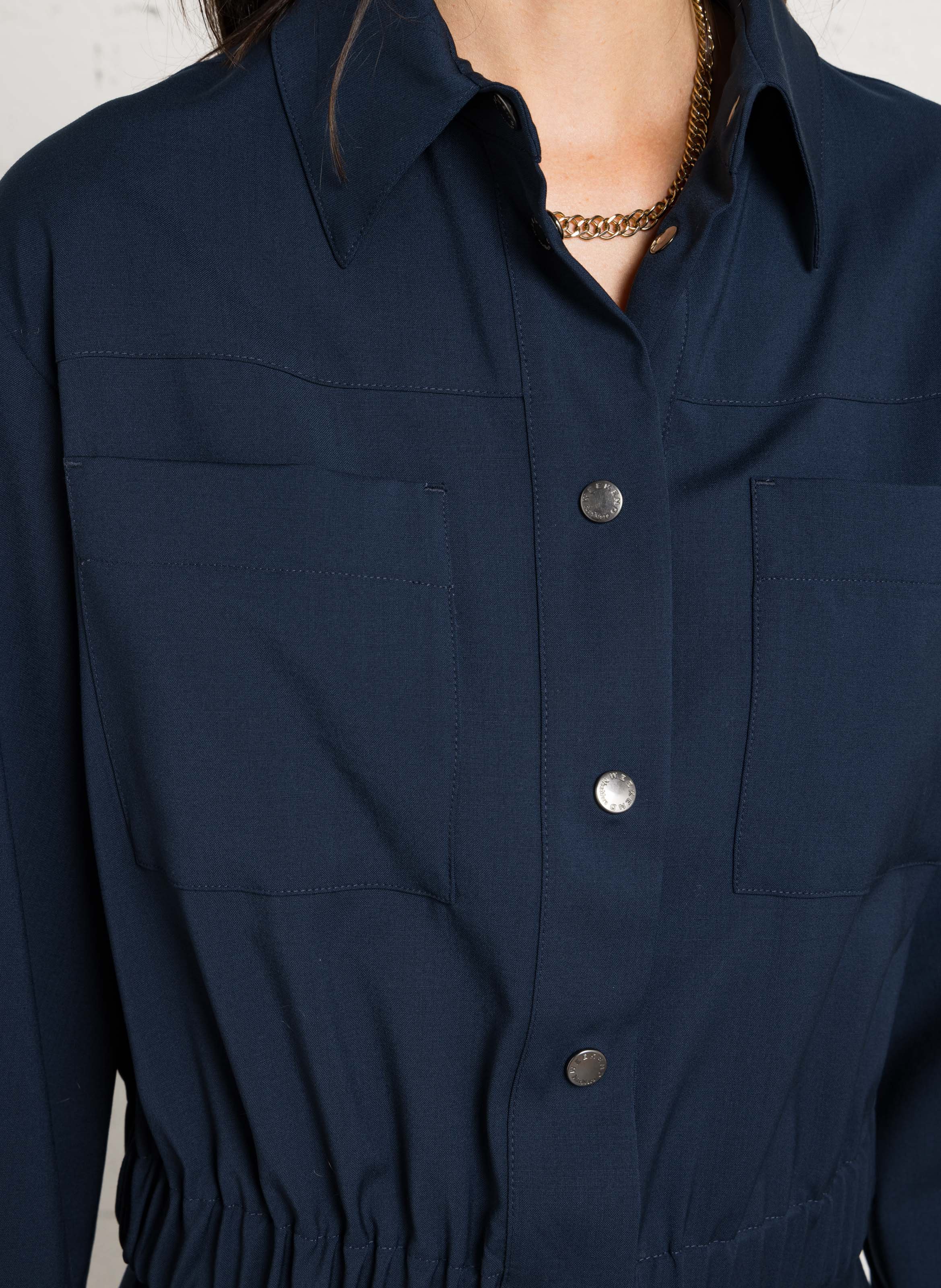 Short oversized wool jacket MAX MARA WEEK END Blue