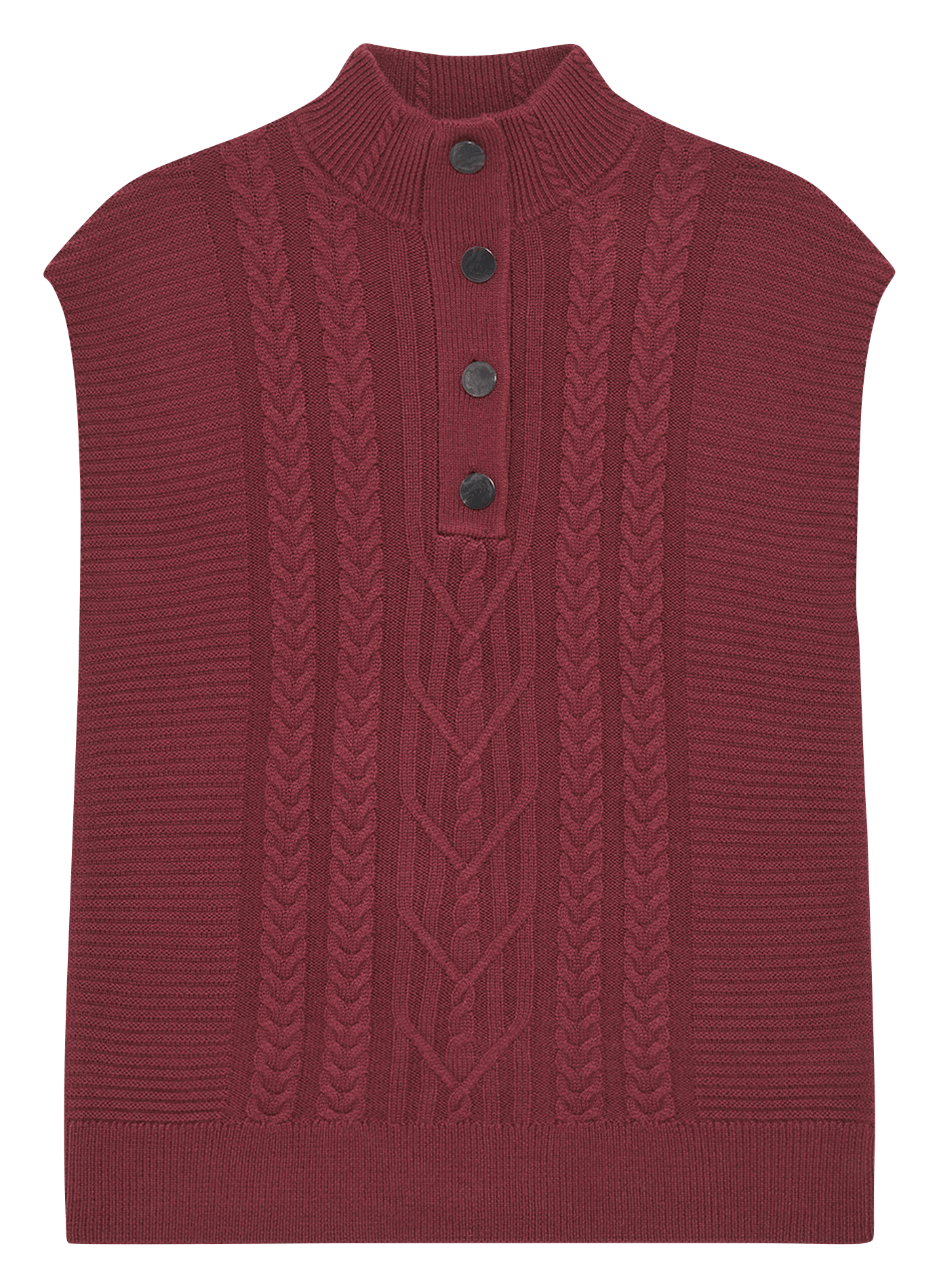 Gerade geschnittener Pullover aus Wollmix CAROLL Rot