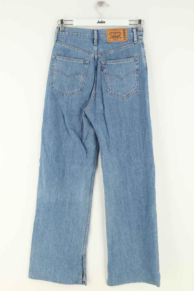 Wide leg jeans w26 l31 GANNI - Seconde Main Blue