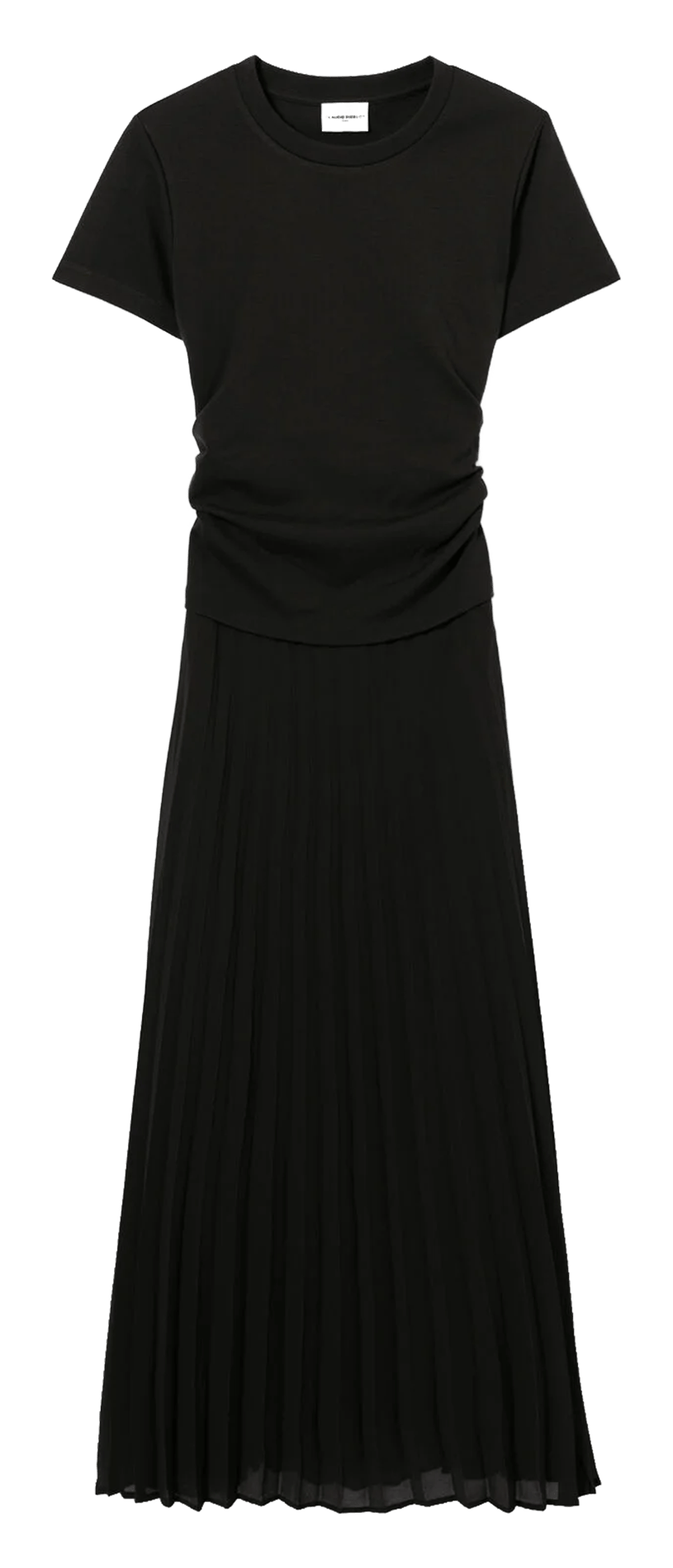 Langes Plisseekleid mit Rundhalsausschnitt CLAUDIE PIERLOT