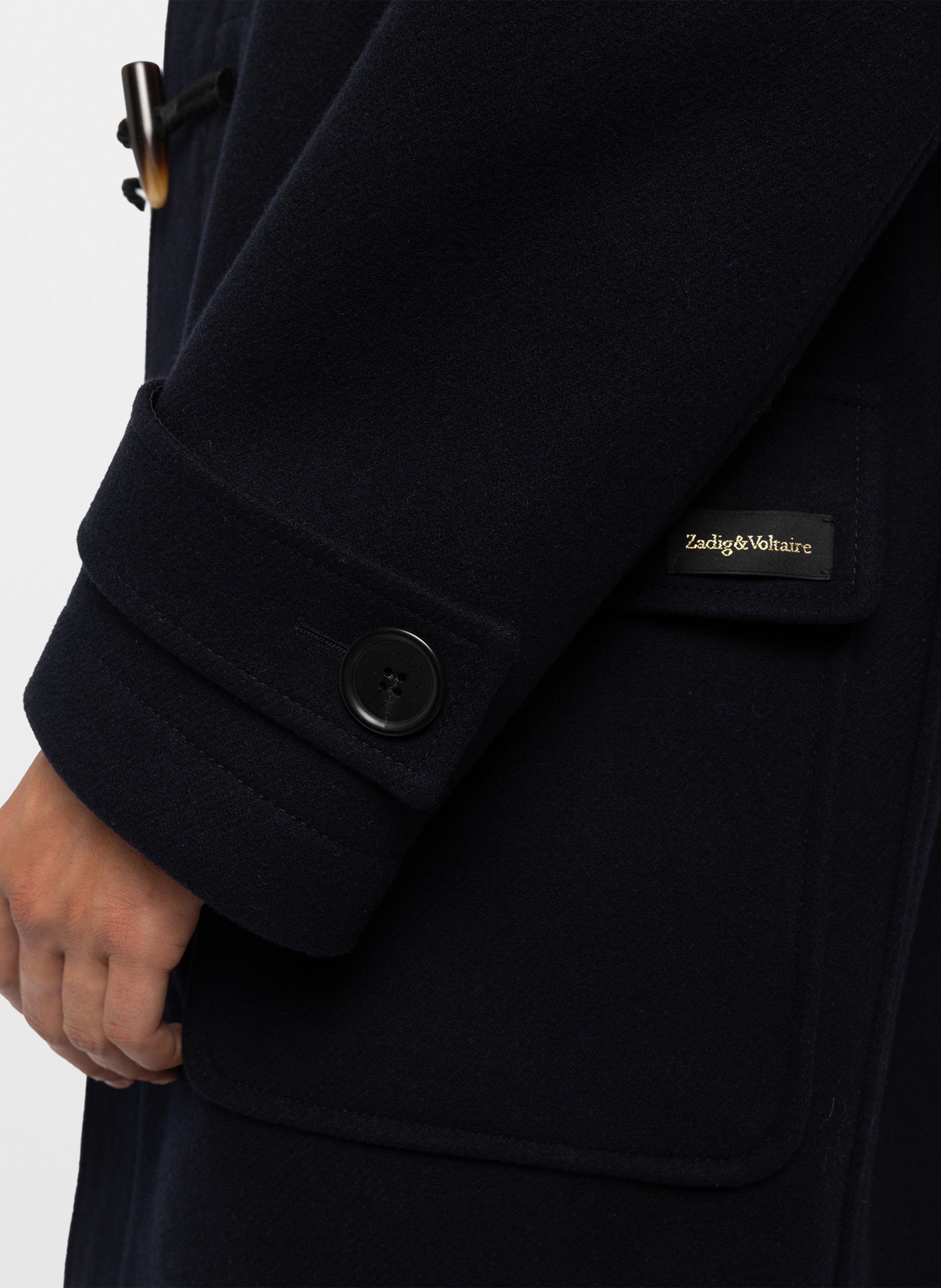 Straight wool-blend coat ZADIG&VOLTAIRE Blue