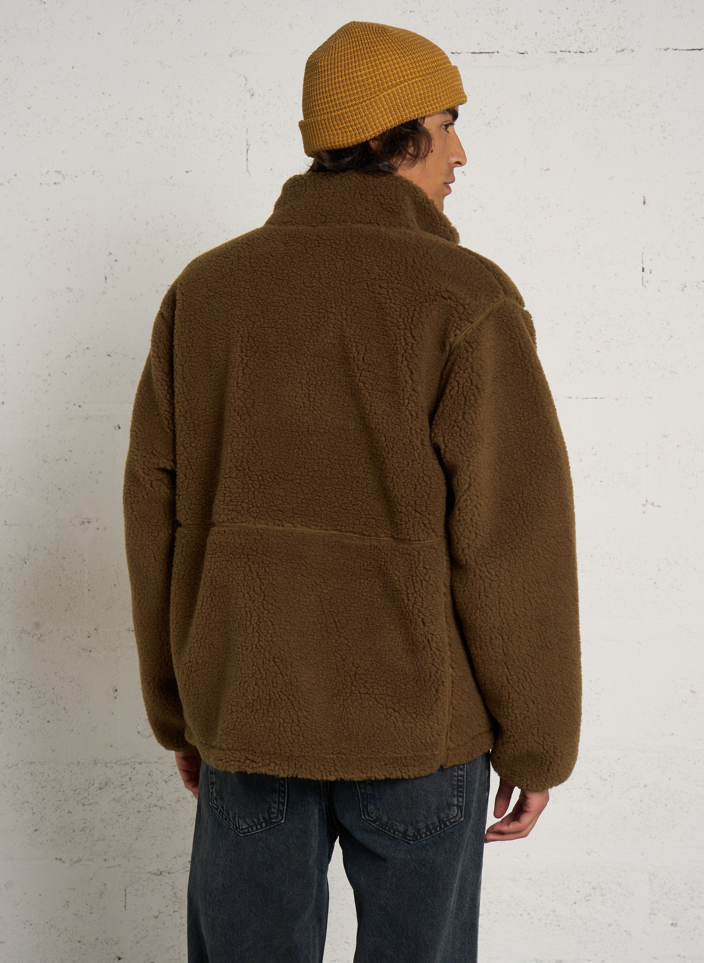 Veste zippée col montant en polaire THE NORTH FACE Kaki