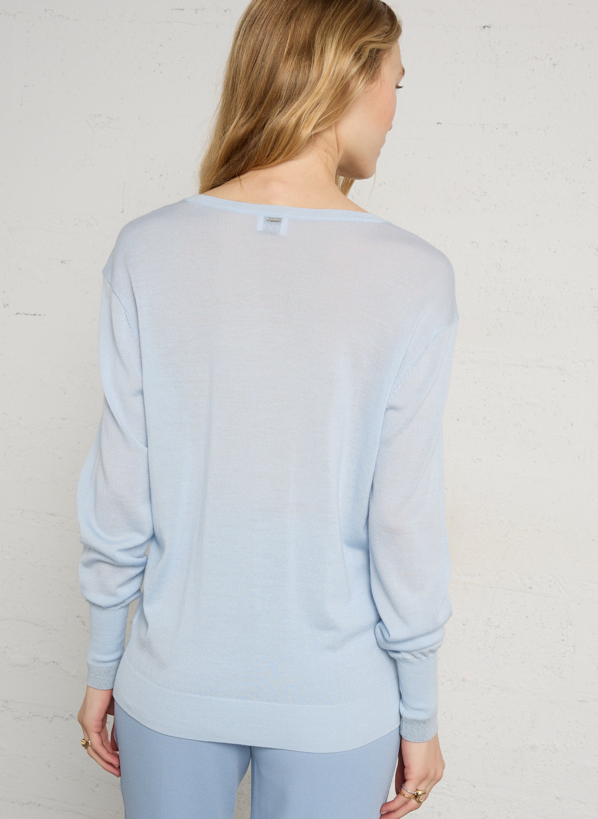 V-neck wool sweater IKKS Blue