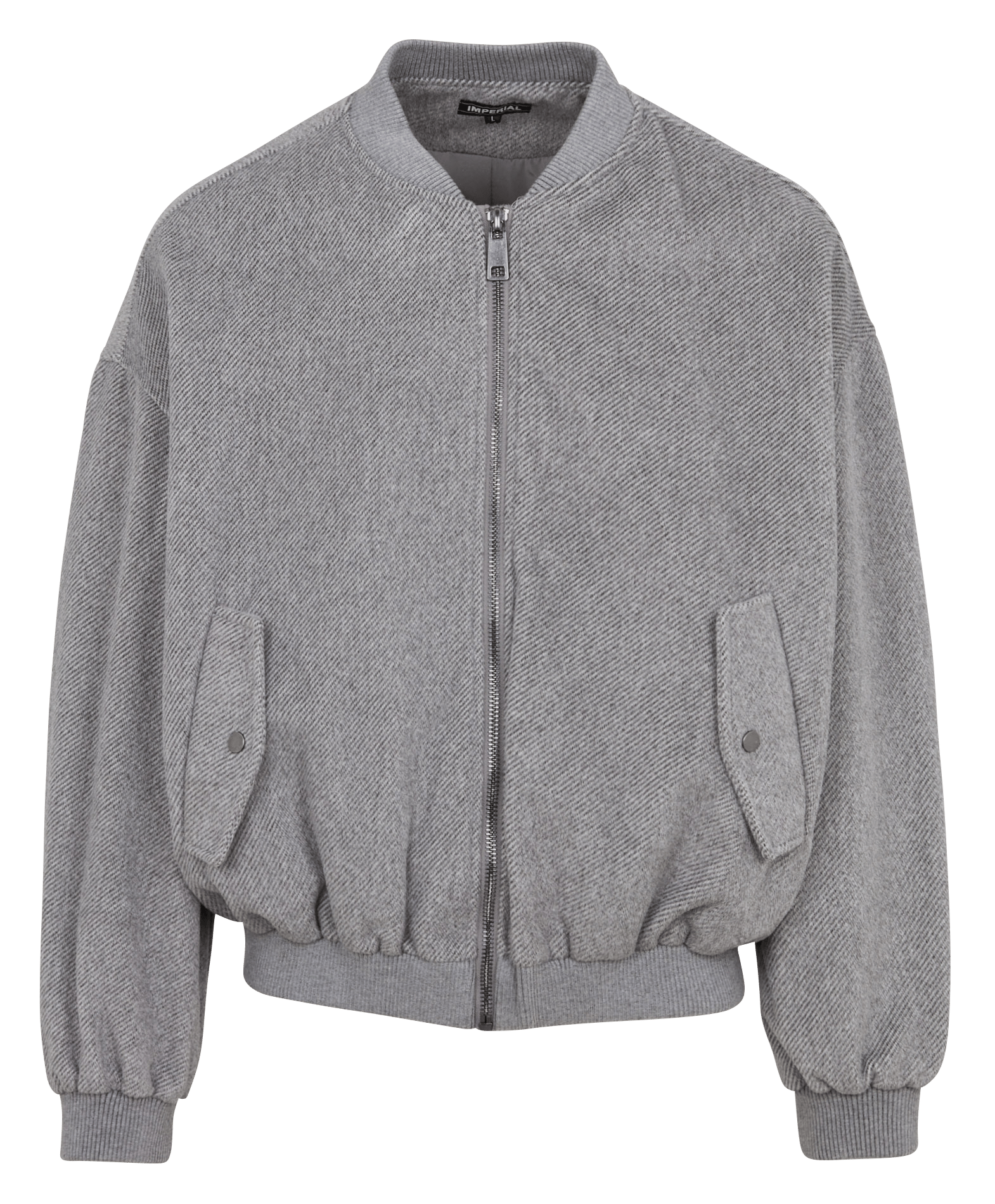 Gerade geschnittene Bomberjacke mit Teddykragen IMPERIAL Grau