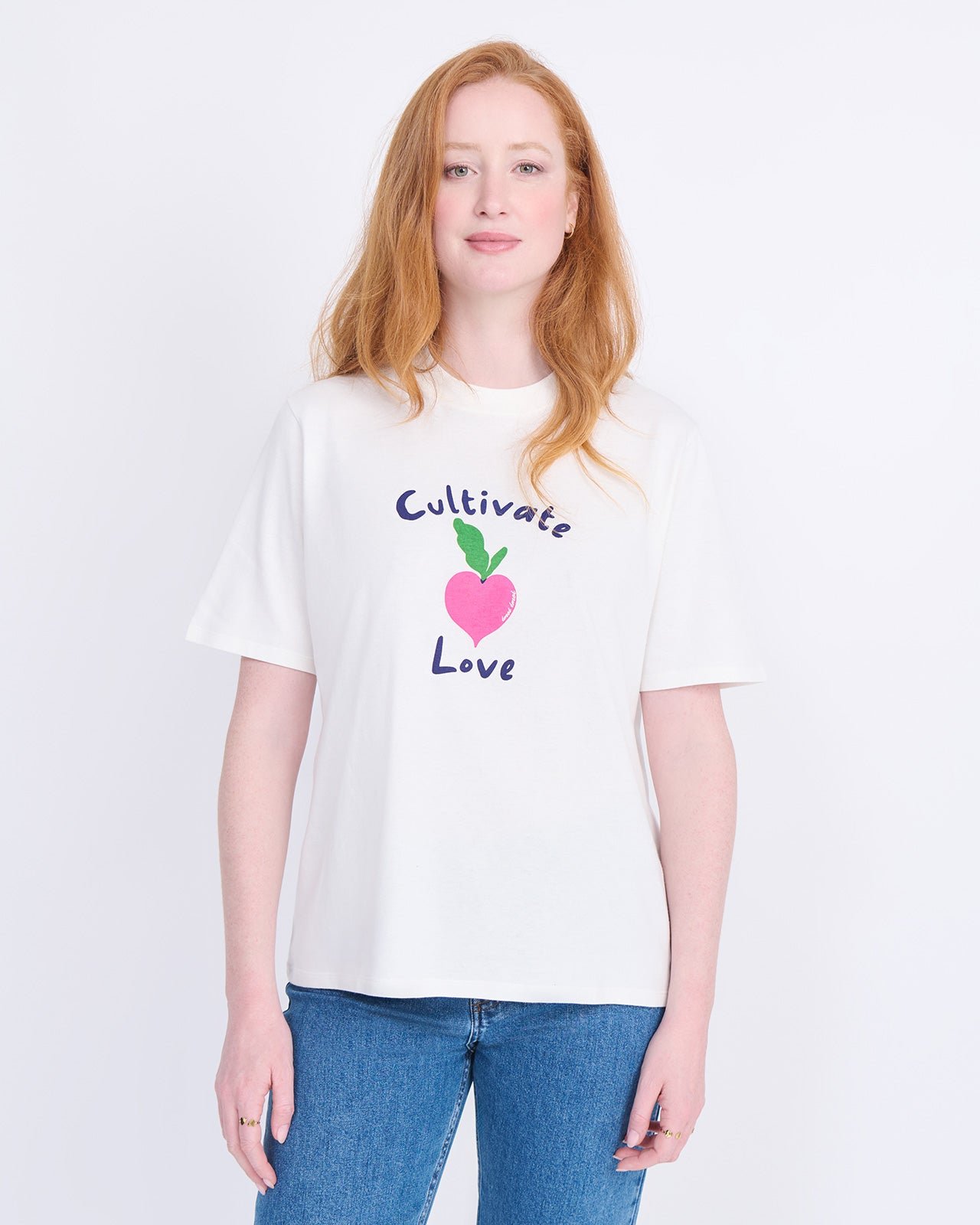 Cultivate Love organic cotton T-shirt EMOI EMOI White