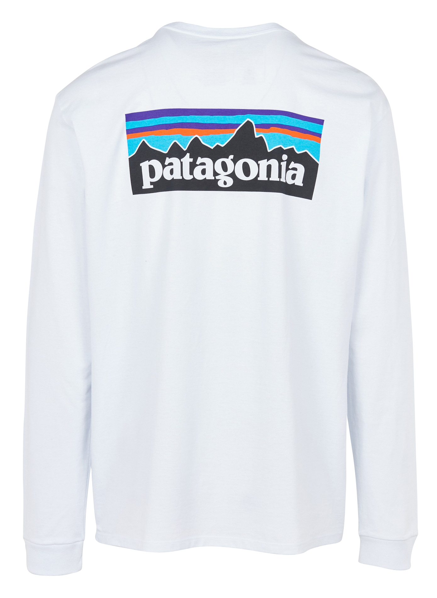 Rundhals-T-Shirt aus recyceltem Baumwoll-Mix mit Siebdruck, Regular Fit PATAGONIA Weiss