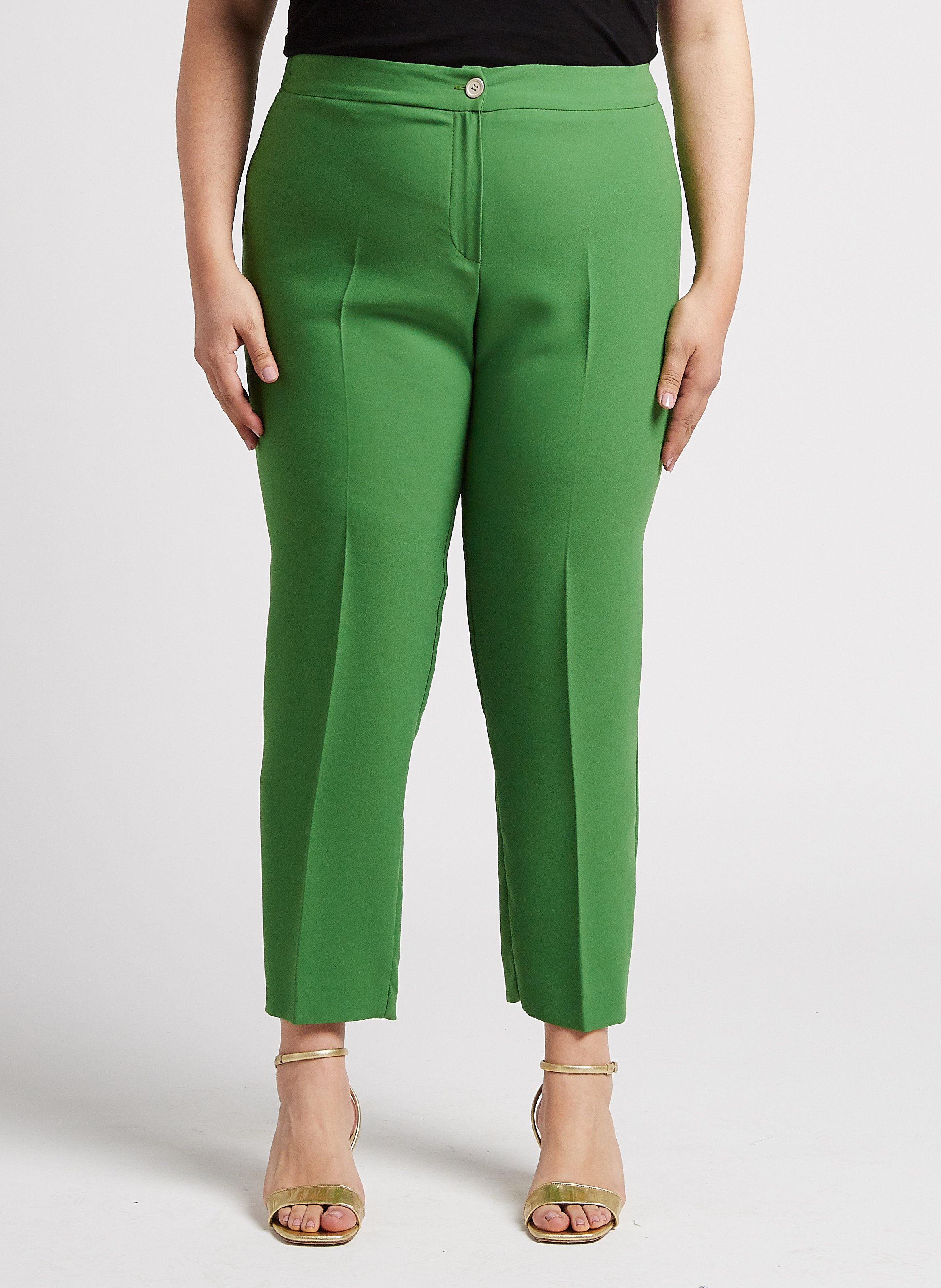 Gerade geschnittene Bundfaltenhose PERSONA by Marina Rinaldi