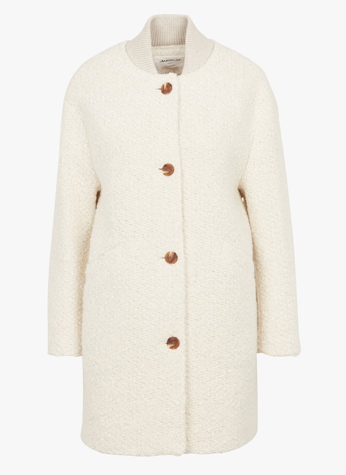 Round neck coat womens hot sale