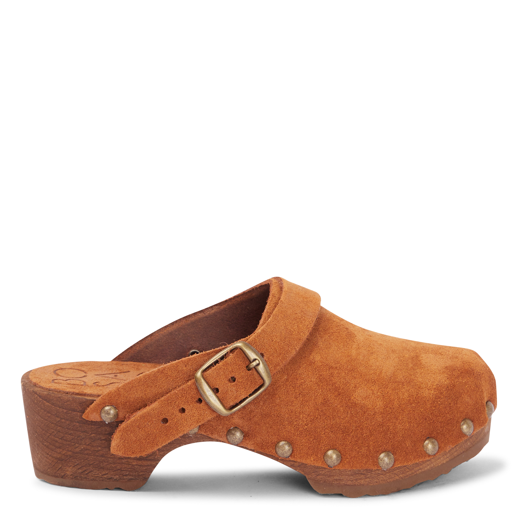 Sabots en cuir velours BOSABO Marron