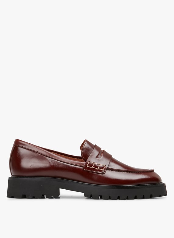 Loafers dames bruin sale