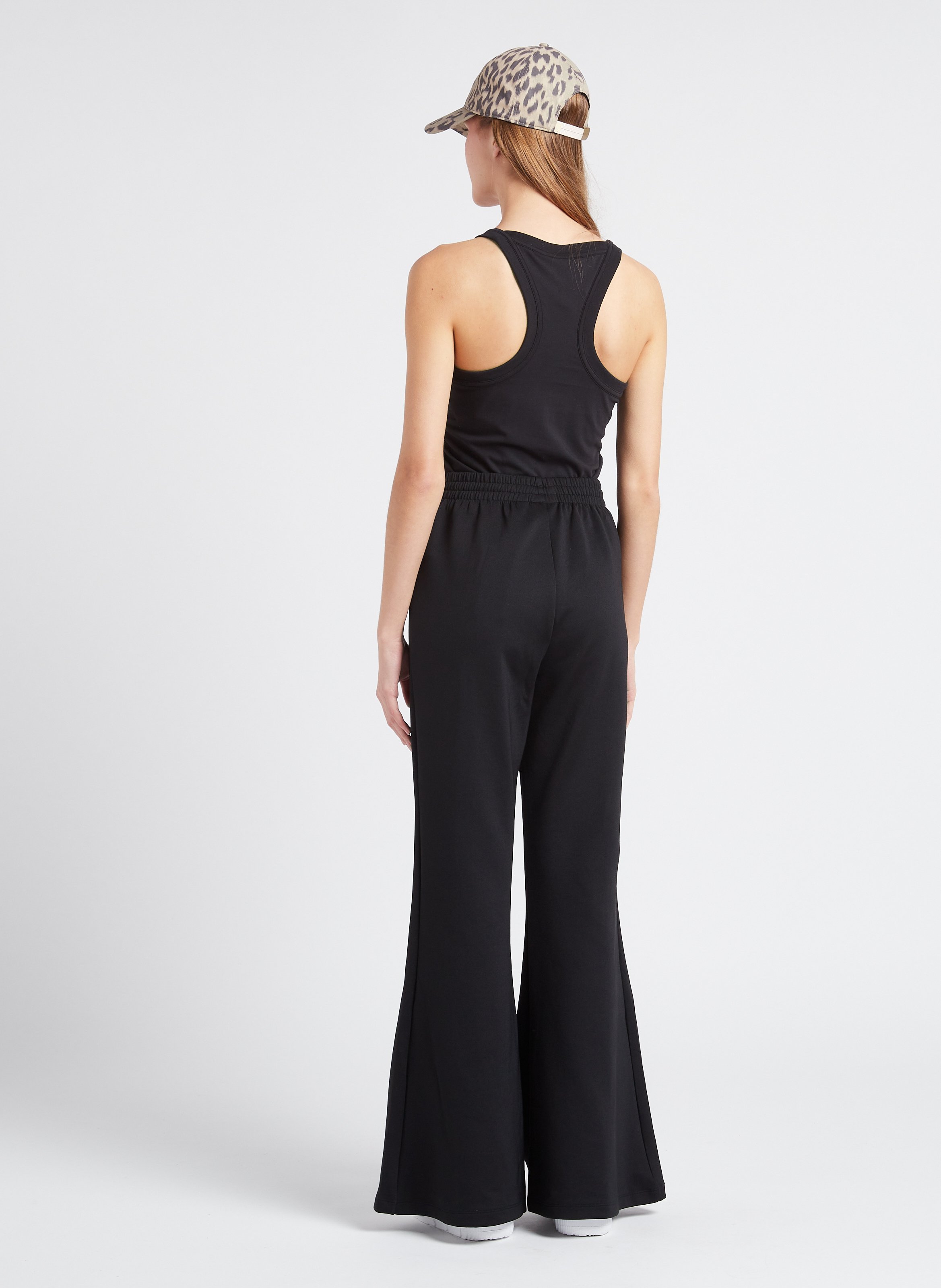 Recht singlet van katoenmix met ronde hals ADIDAS Zwart