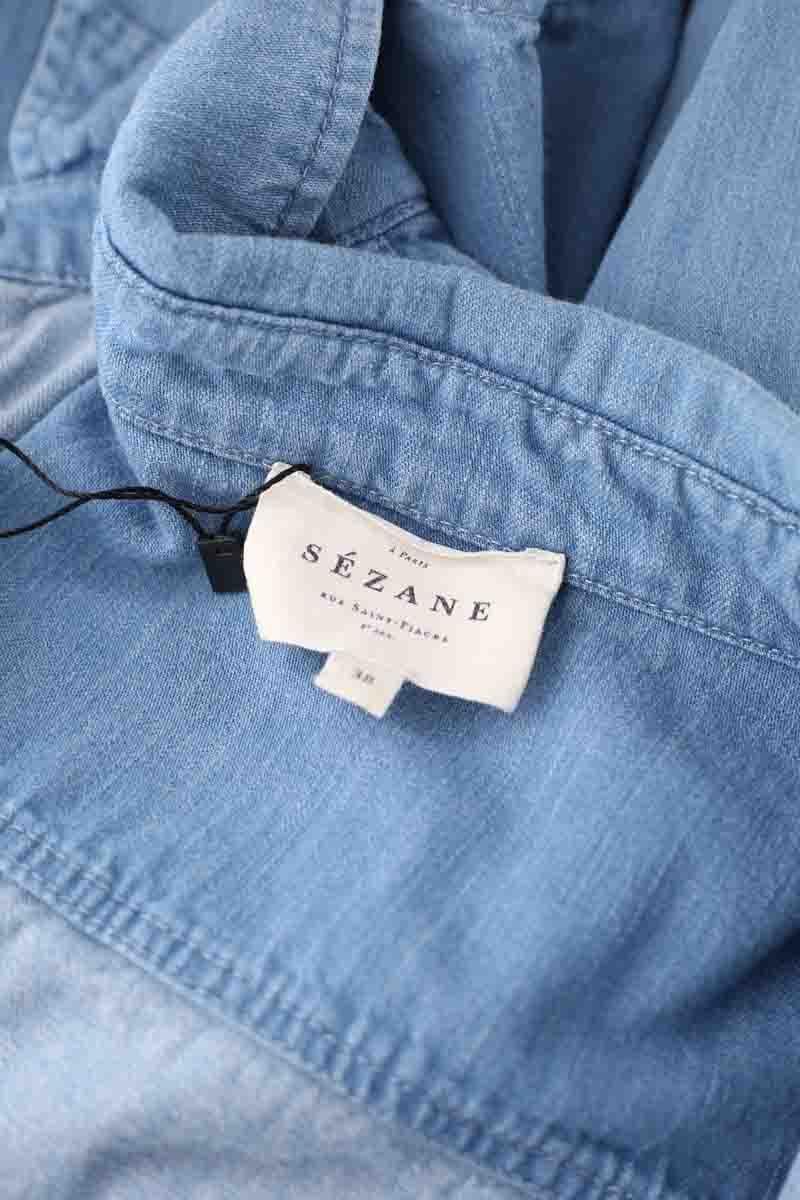 Cotton shirt SEZANE - Seconde main Blue