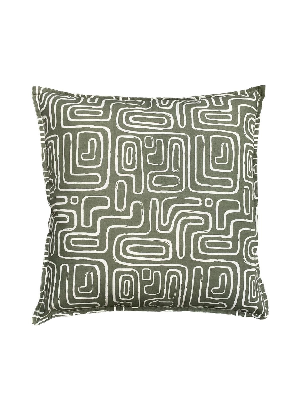 Square printed cotton cushion TODAY LINGE DE MAISON