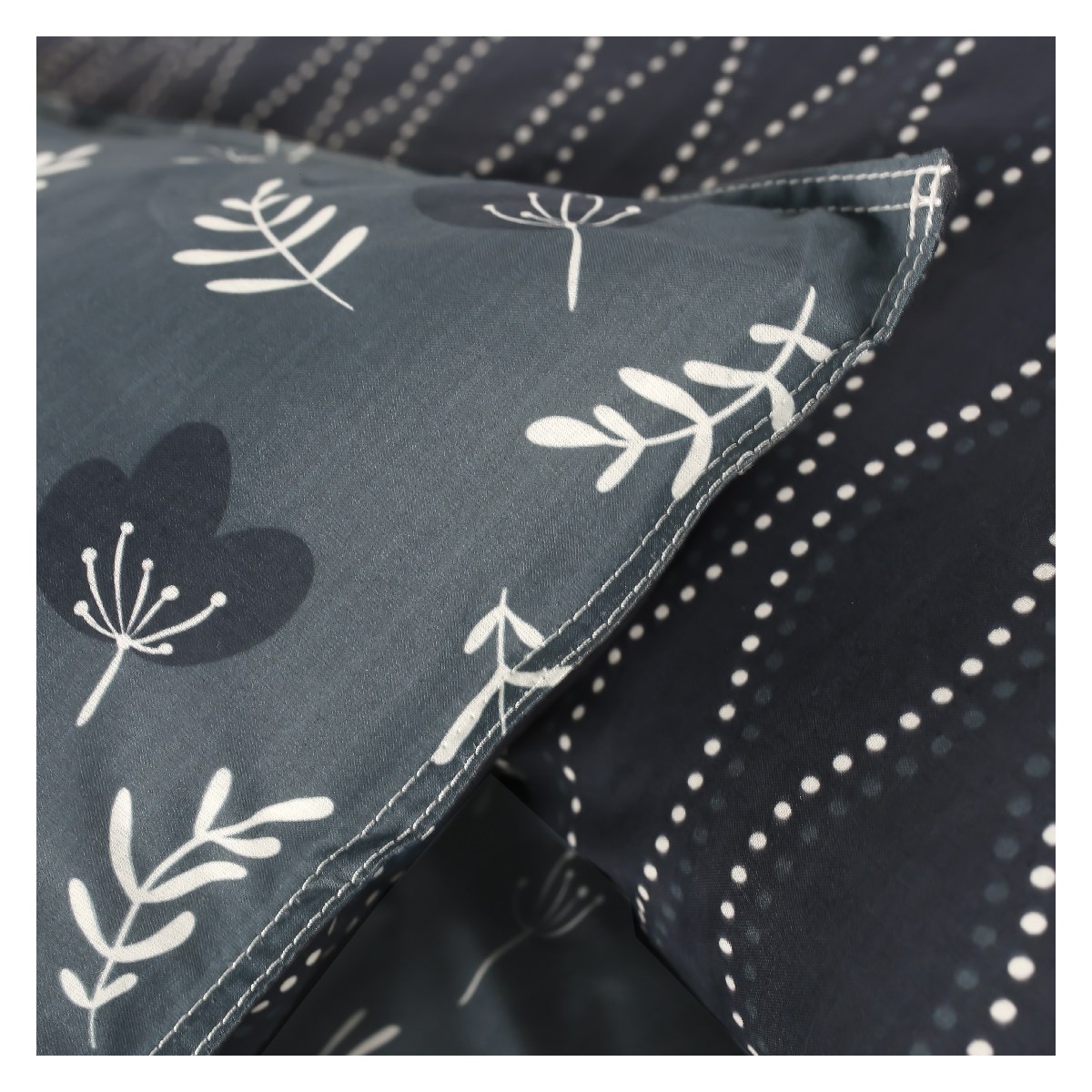 Printed cotton bedding set TODAY LINGE DE MAISON Blue