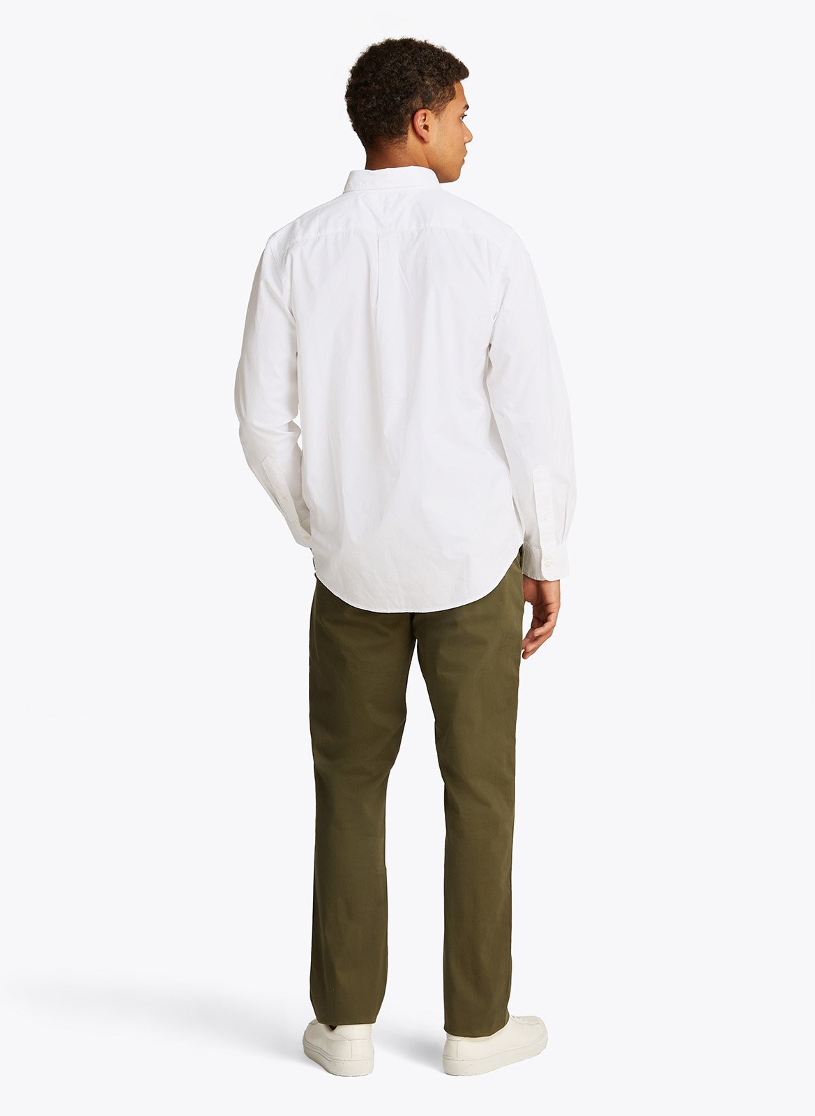 Straight buttoned cotton shirt TOMMY HILFIGER White