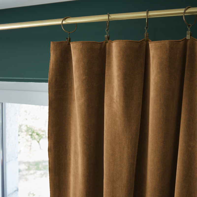 Blackout and Thermal Curtains L'EFFET PAPILLON Brown