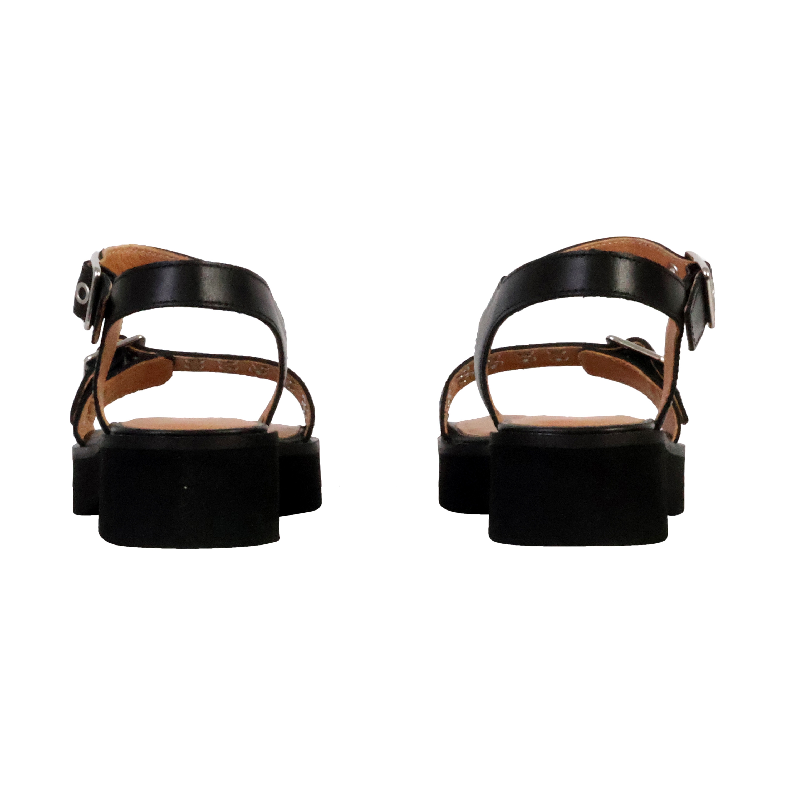 Maelle leather sandals EMILIE KARSTON Black