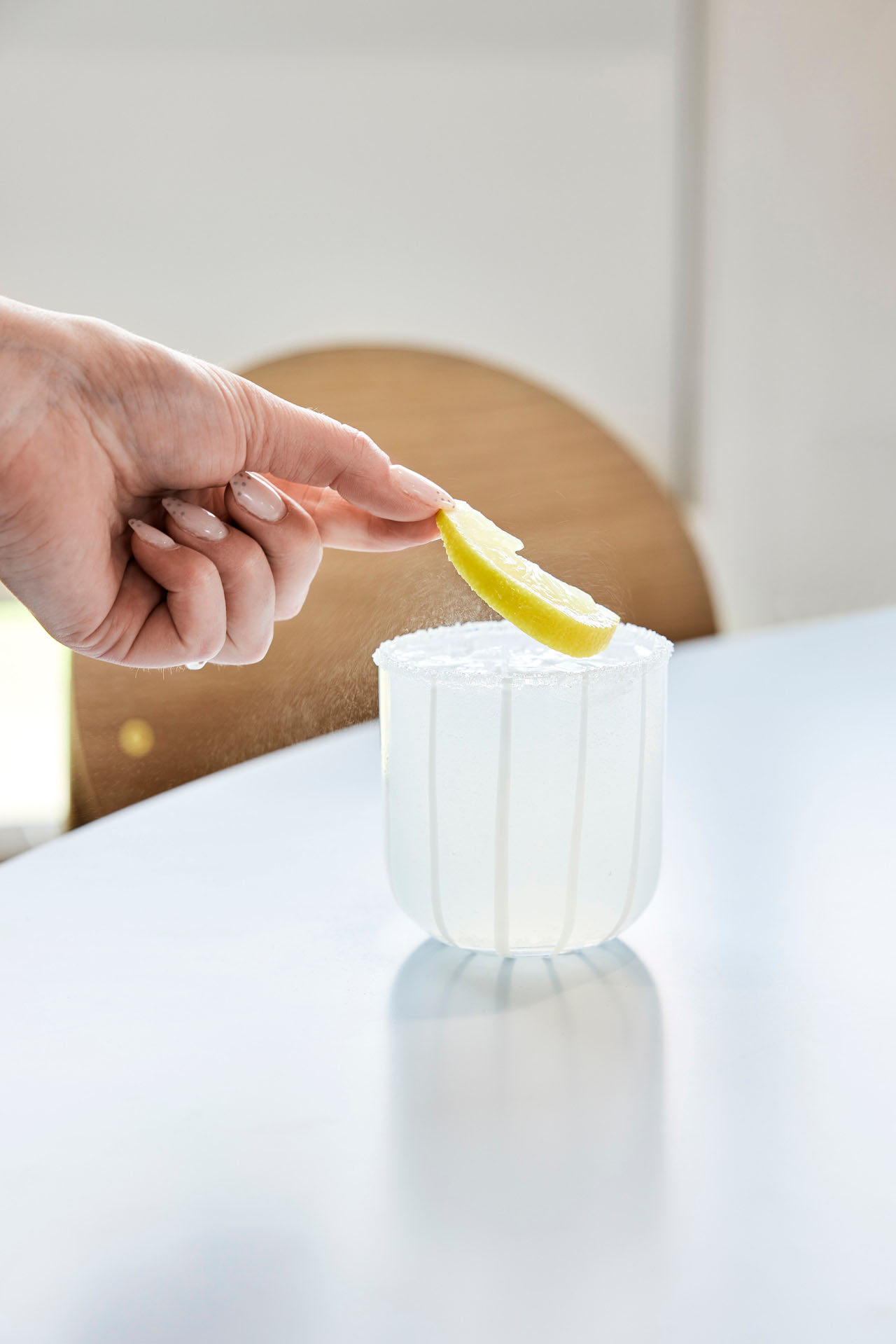 Set of 2 glass glasses OYOY LIVING DESIGN Purple