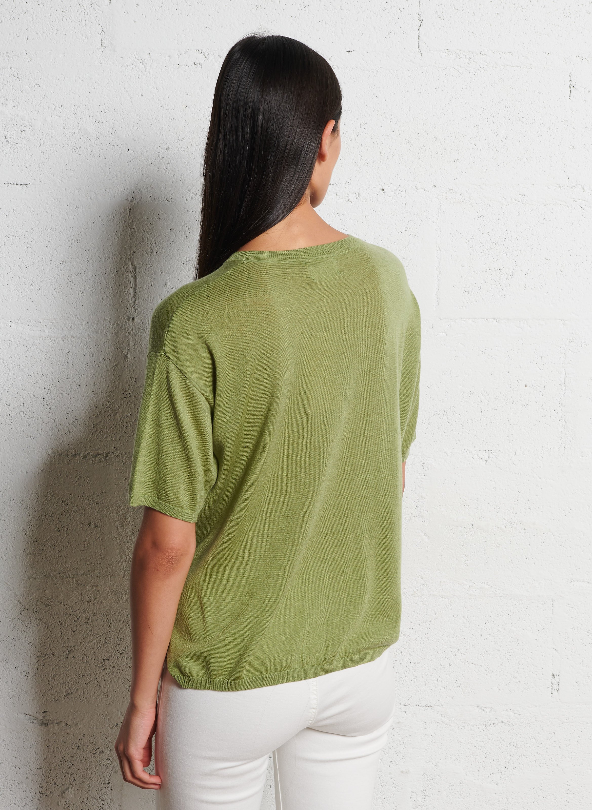 Tee-shirt col rond  MAISON 123 Vert