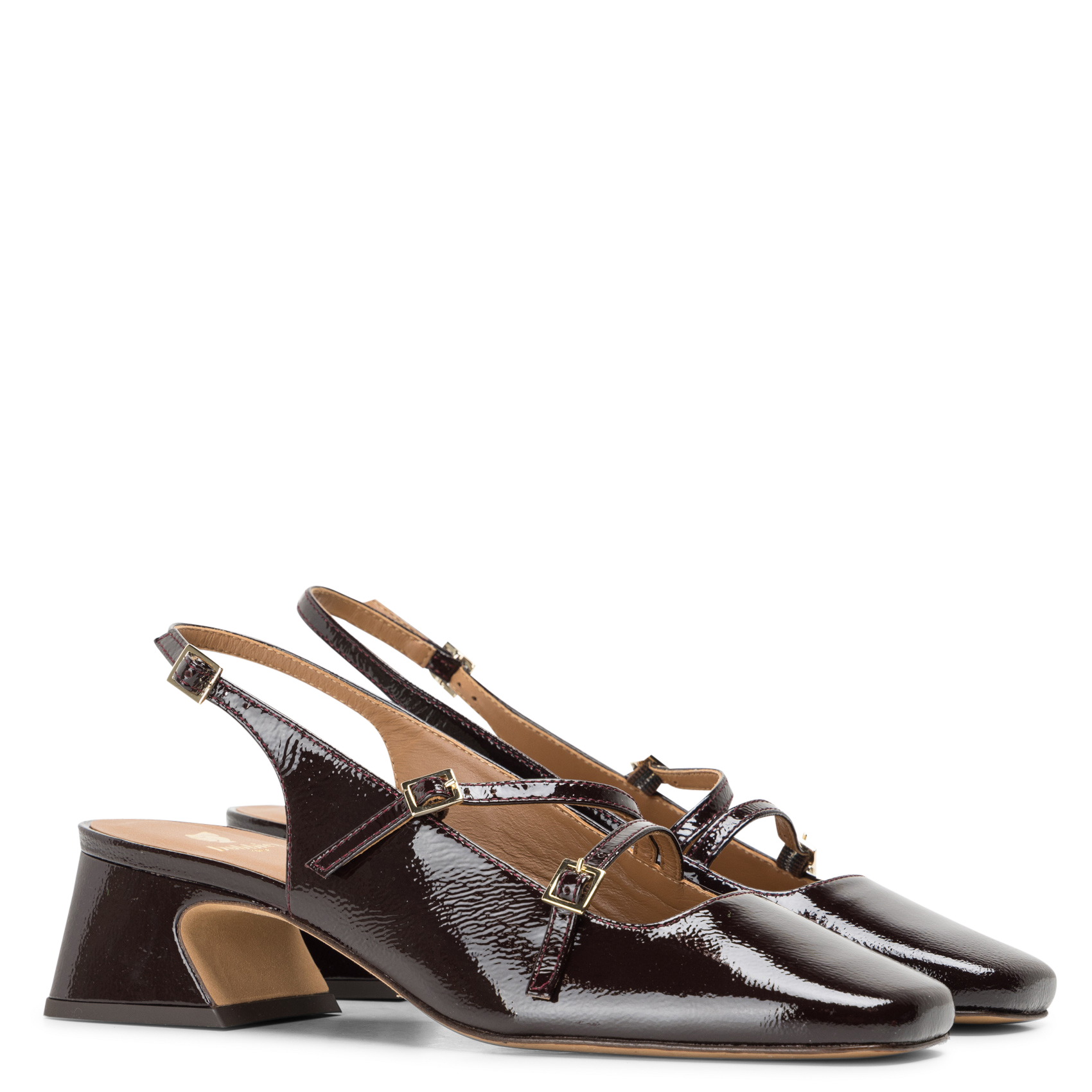 Escarpins en cuir BOBBIES Rouge