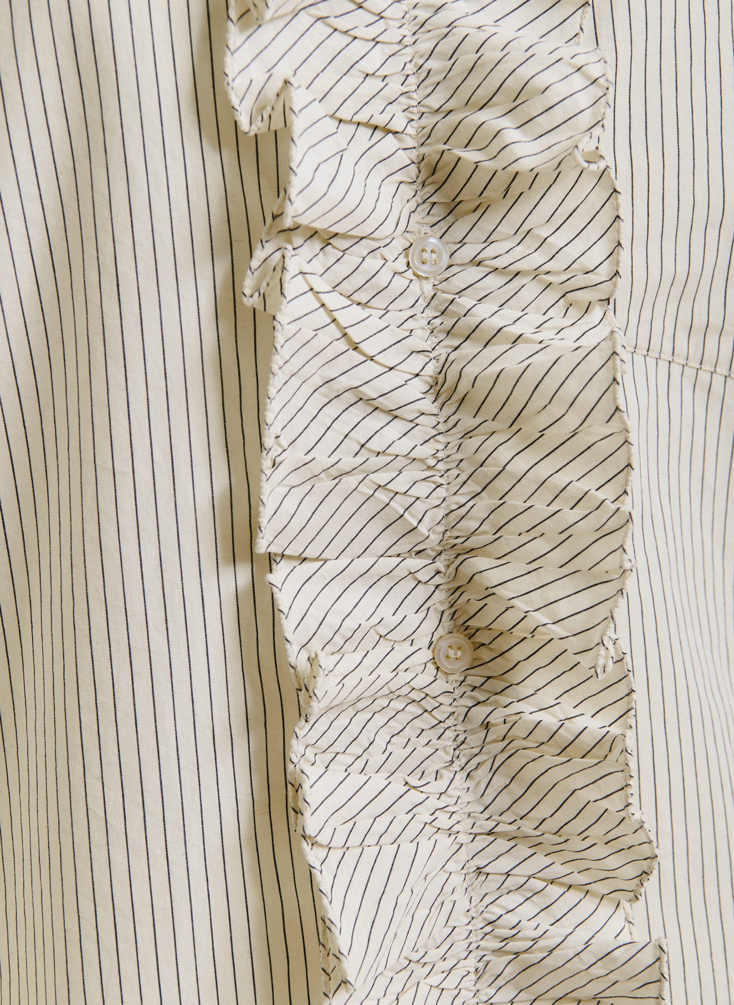 Chemise col victorien en coton ESSENTIEL ANTWERP Blanc