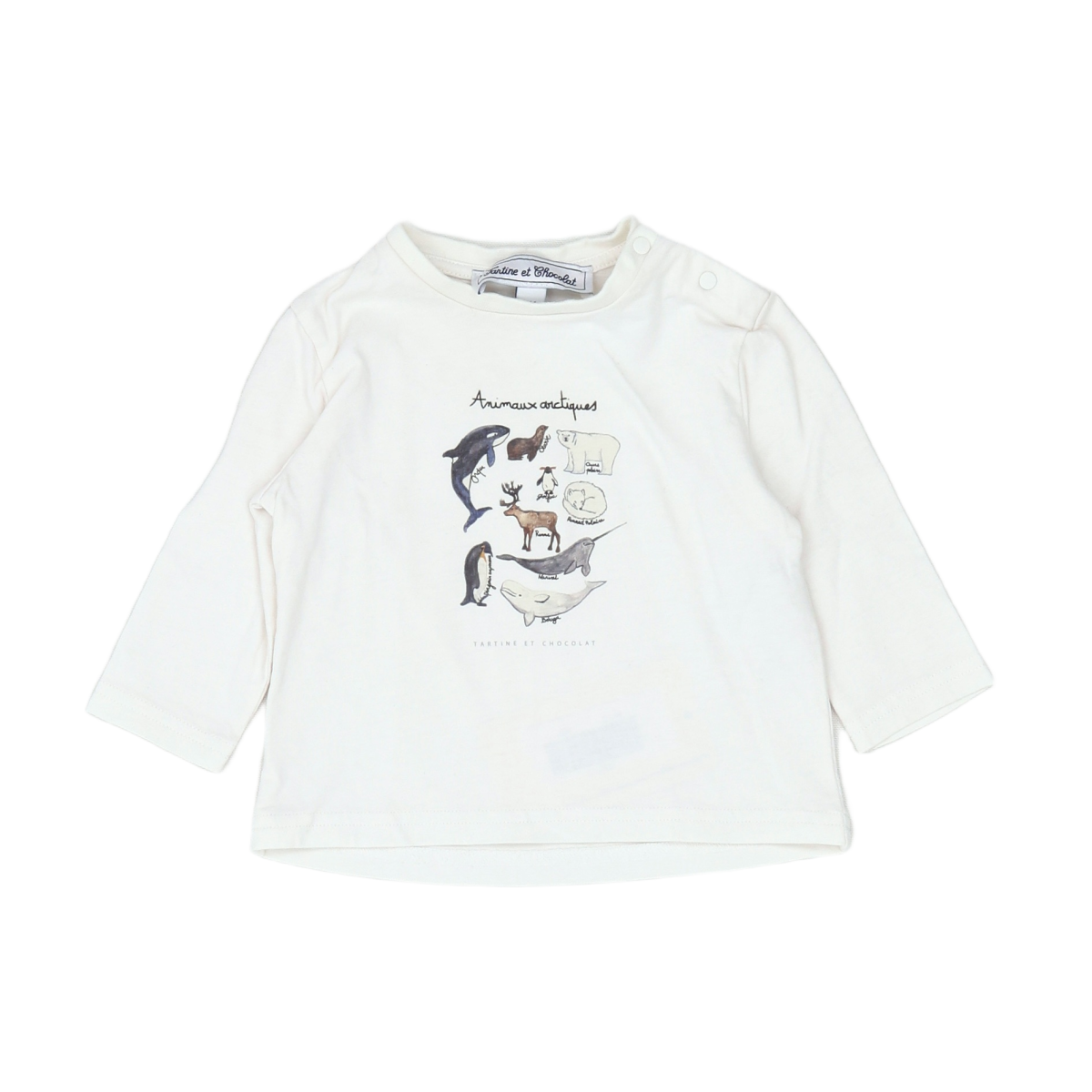 White baby T-shirt - 6 months TARTINE ET CHOCOLAT - seconde-main White