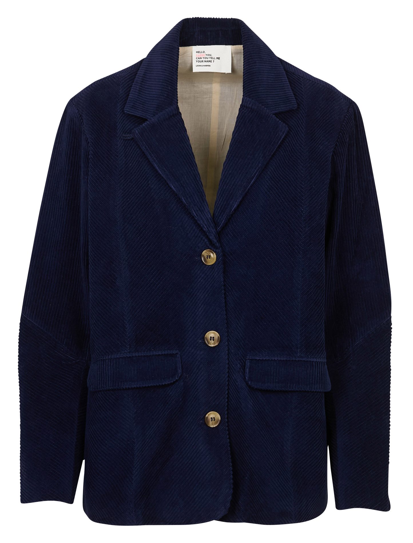 Blazer van corduroy LEON & HARPER Blauw