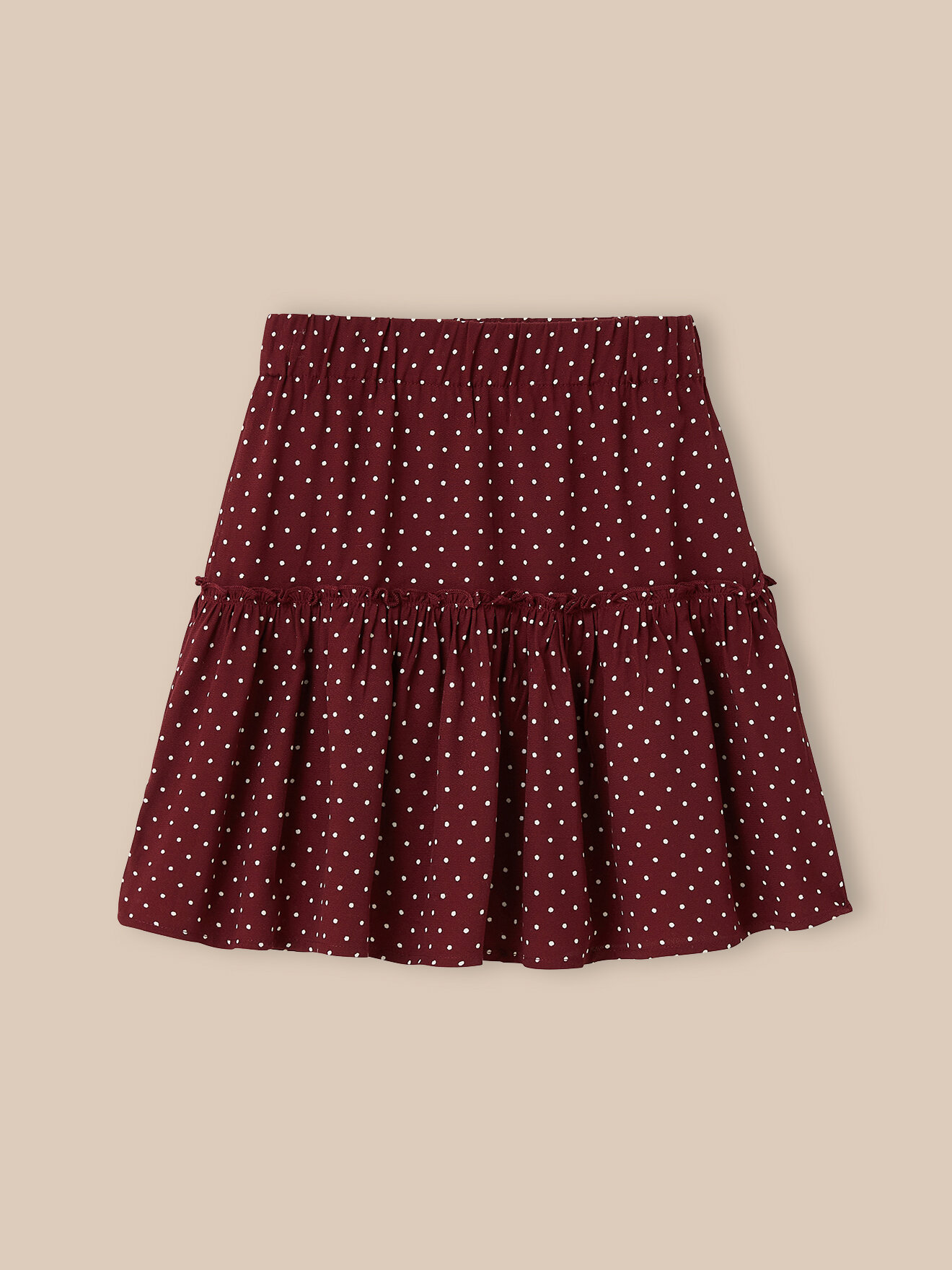 Spotted skirt CYRILLUS Red