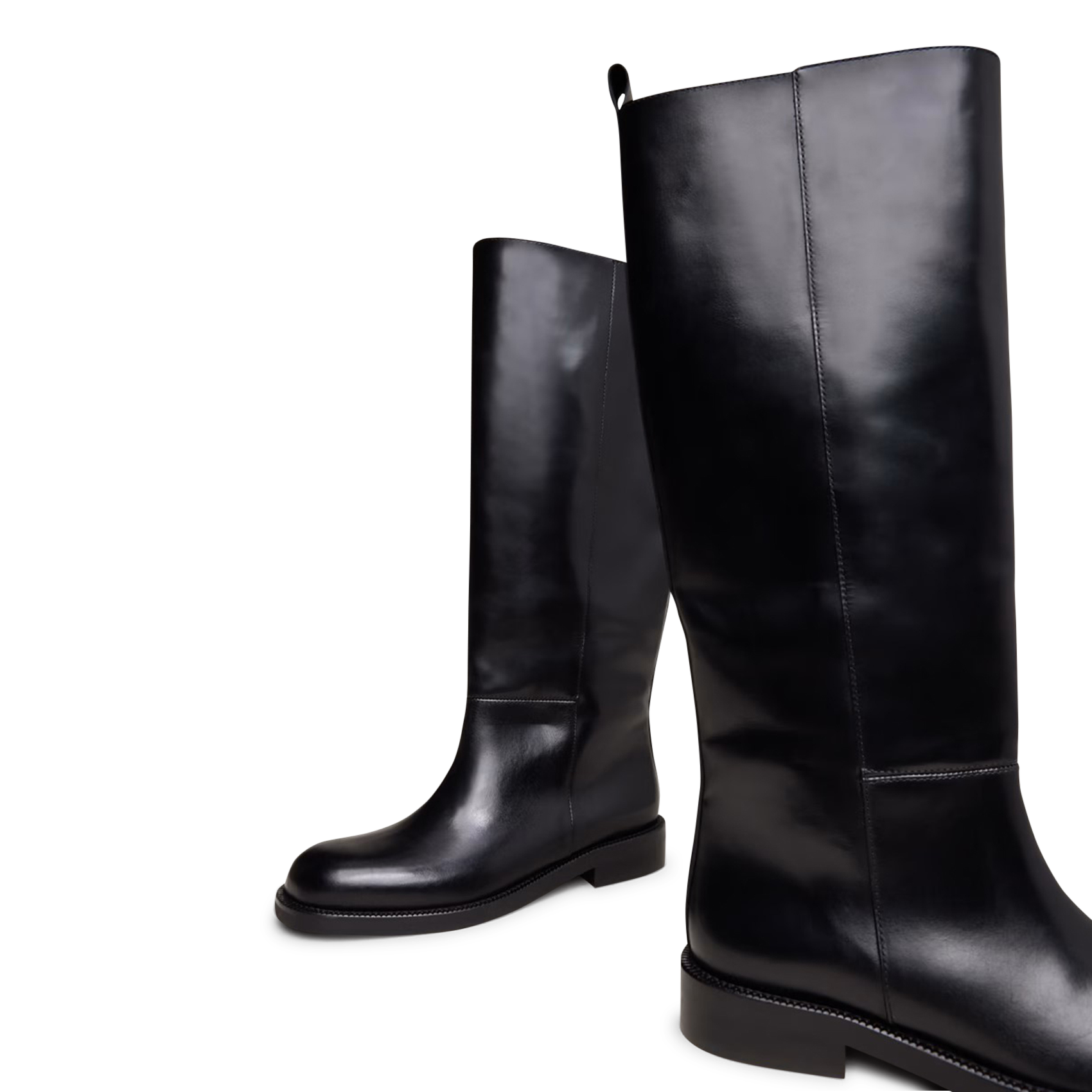 Smooth leather high boots JONAK Black