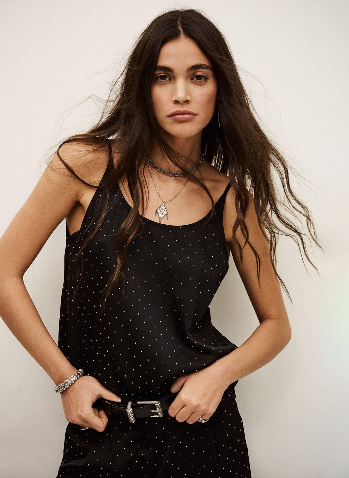 Recht topje met studs BA&SH