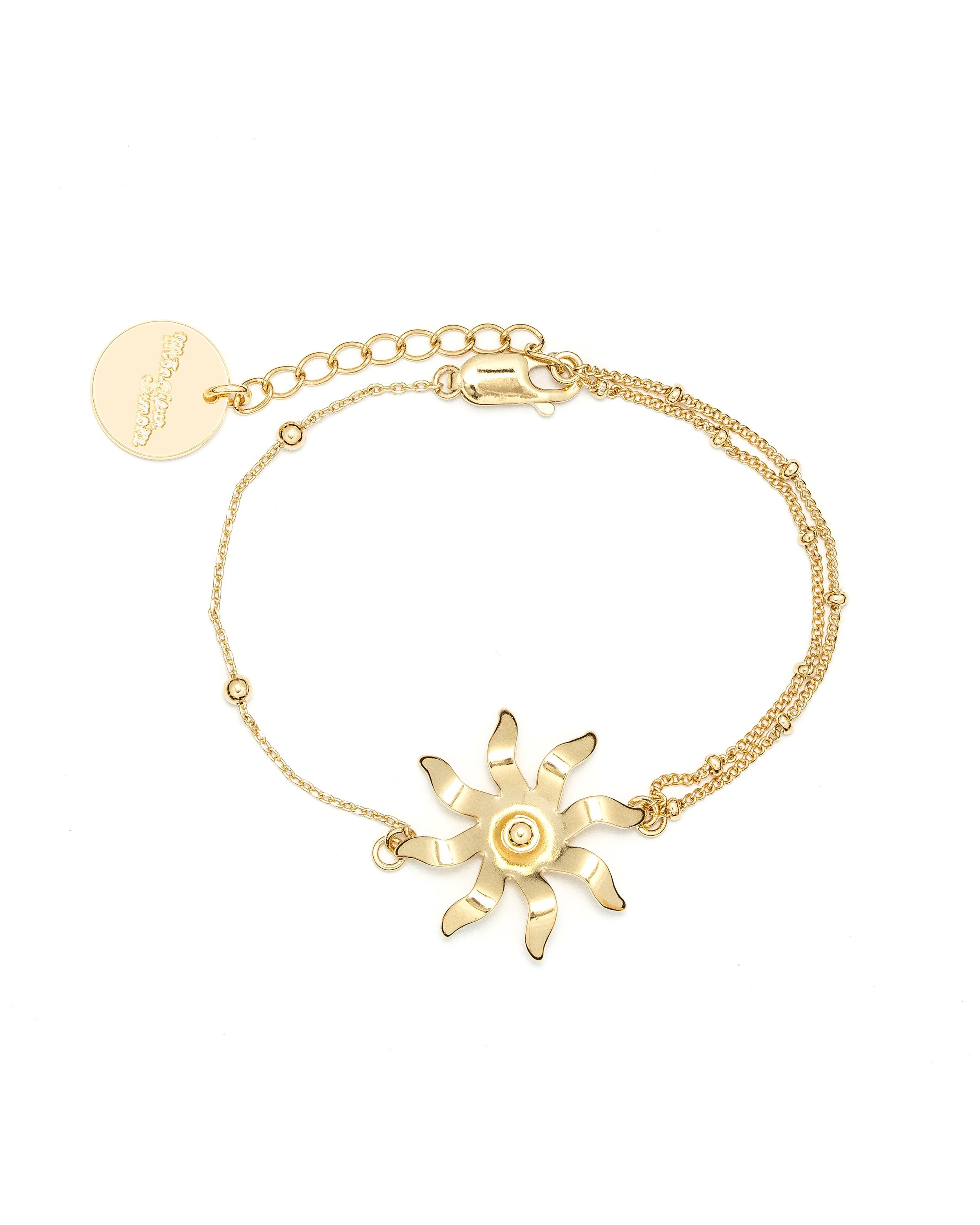 Golden sun bracelet in fine gold MONSIEUR SIMONE Golden