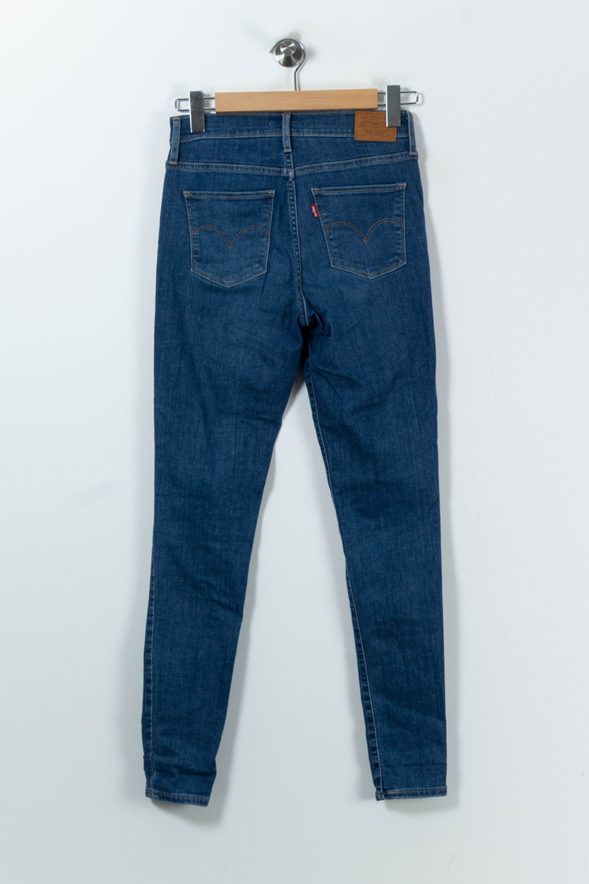 Cropped slim jeans with studs LEVI'S - Seconde main Blue
