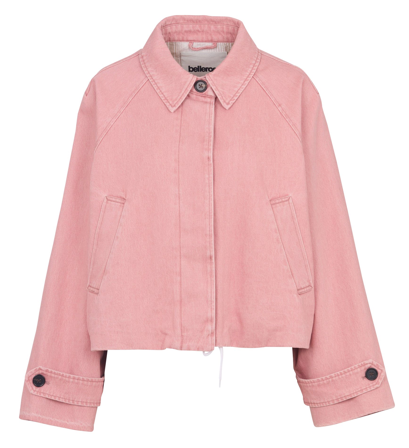 Denim jacket with classic collar BELLEROSE Pink