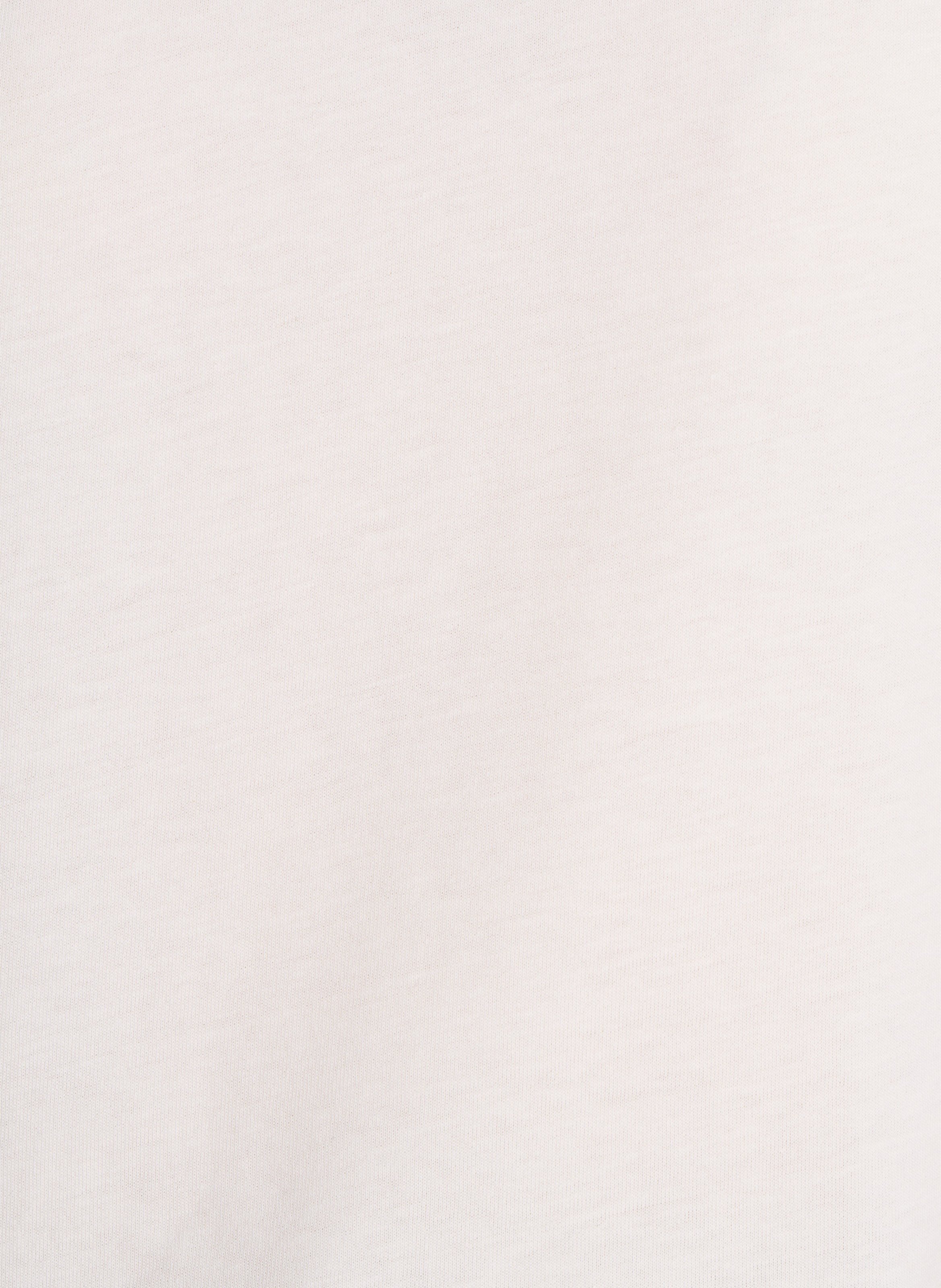 Tee-shirt droit col rond en coton bio LA FEE MARABOUTEE Blanc