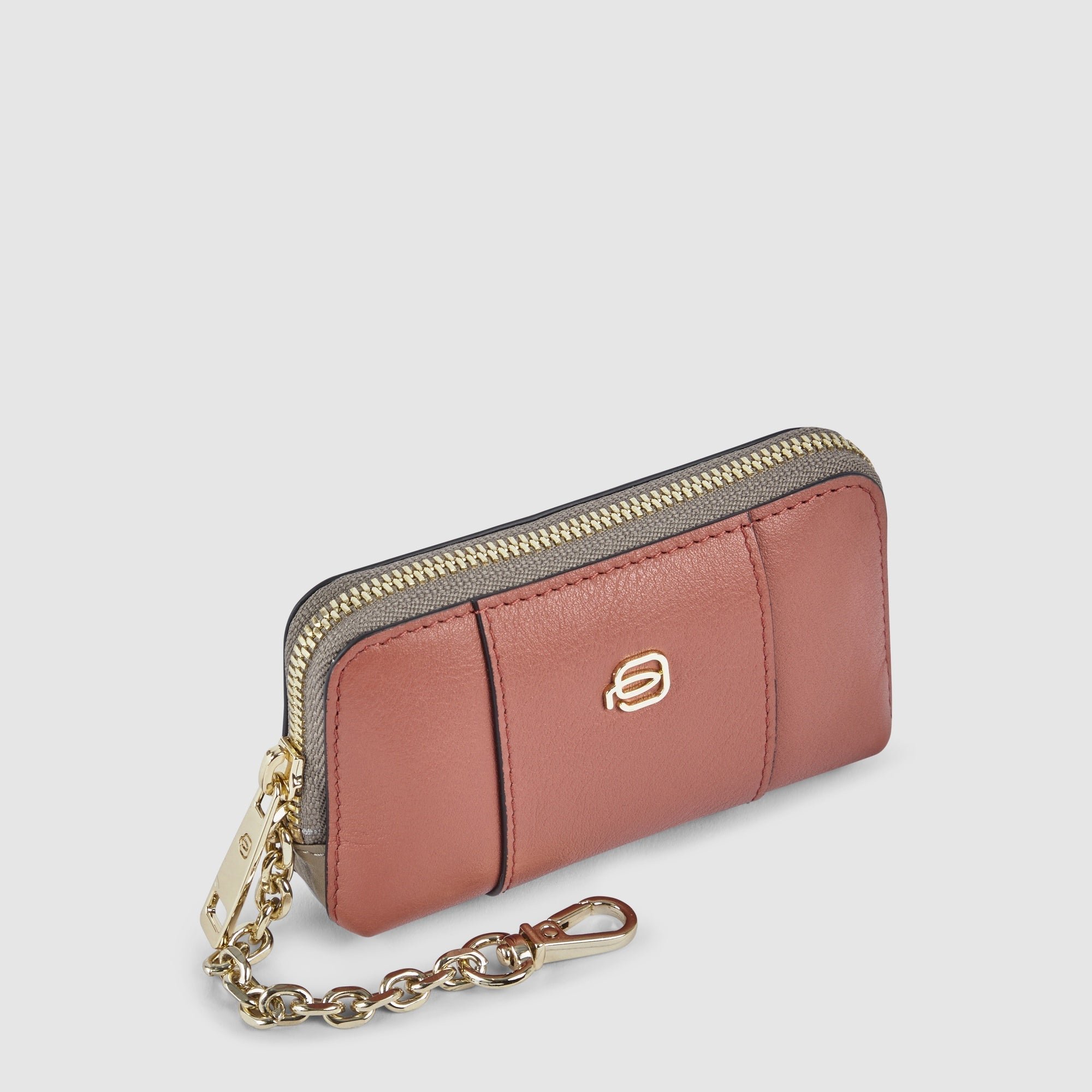 Leather key case Orange